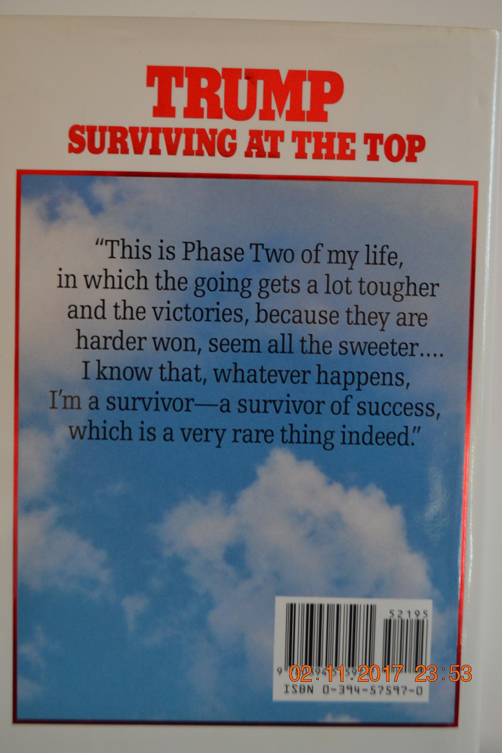 Trump: Surviving at the Top used book depot