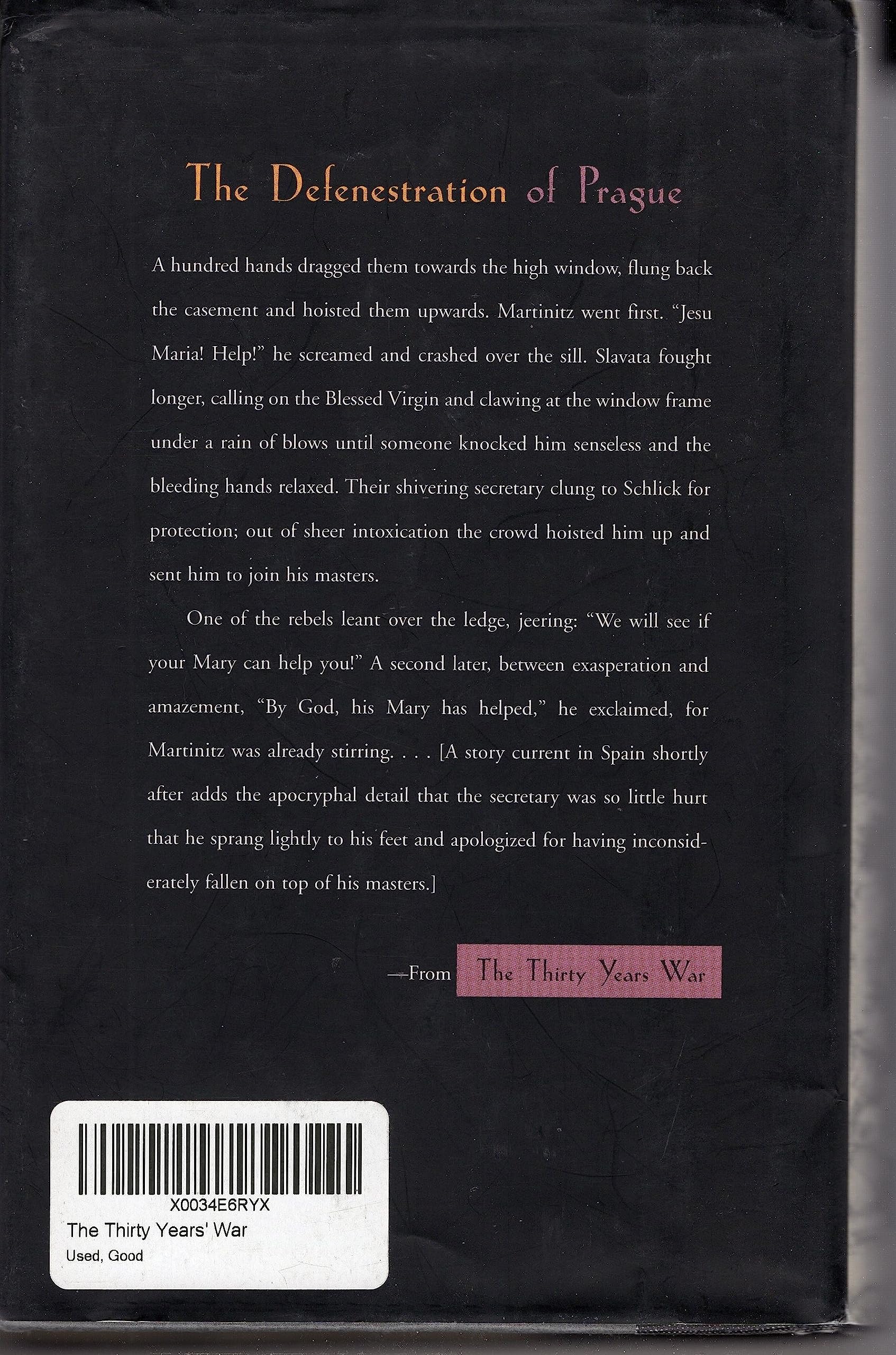 The thirty years war used book depot