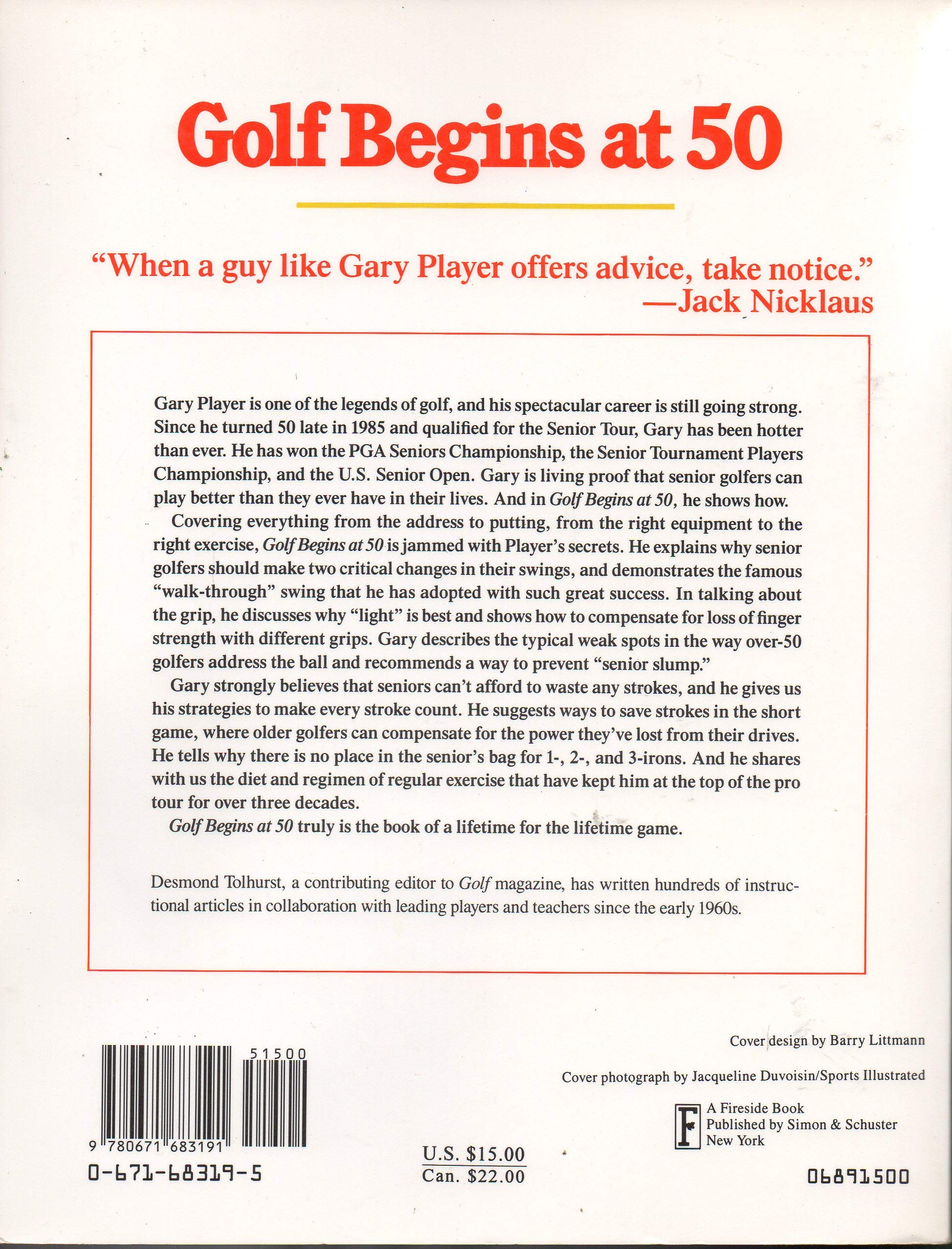 Golf Begins at 50 used book depot