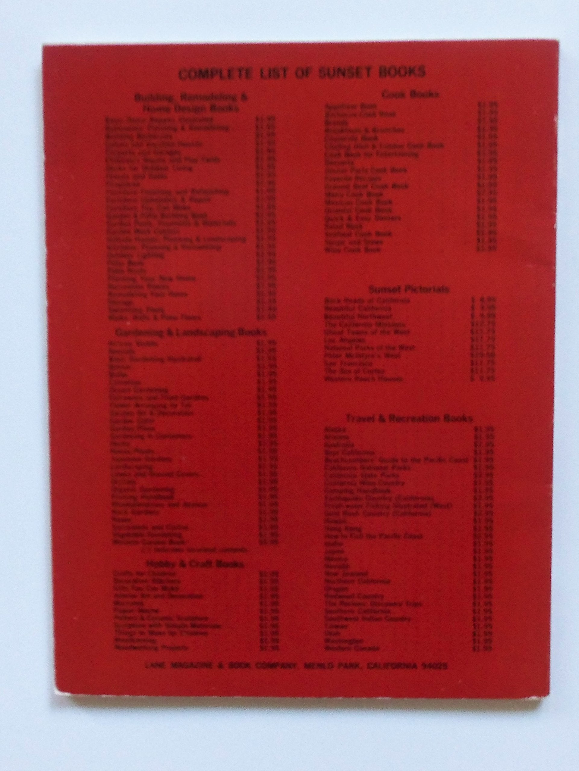 Sunset Pruning Handbook used book depot