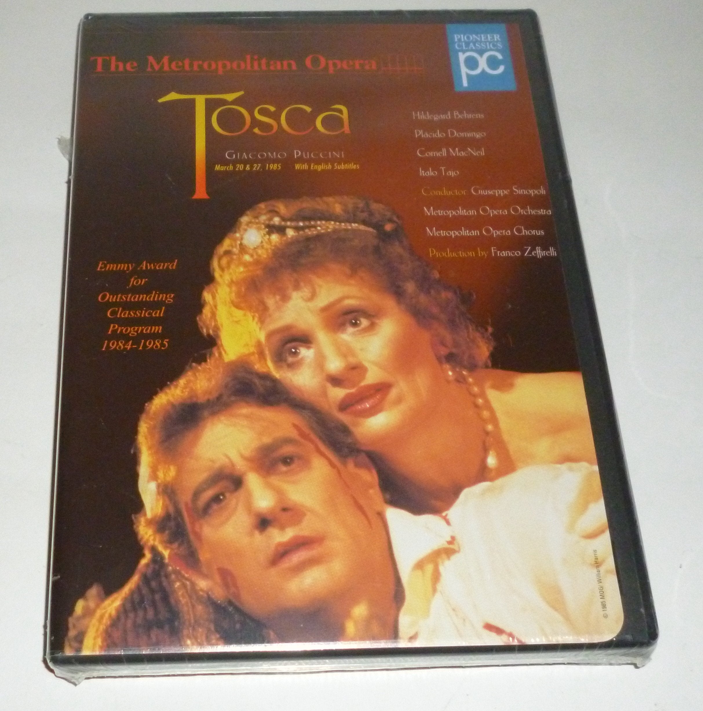 Puccini - Tosca / Sinopoli, Zeffirelli, Domingo, Behrens, MET [DVD] used book depot