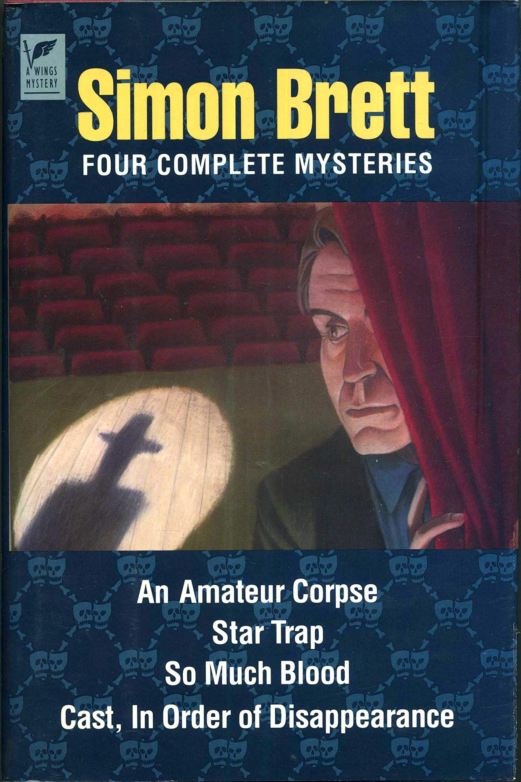 Simon Brett: Four Complete Mysteries - An Amateur Corpse; Star Trap; So Much Blood; and Cast, in Order of Disappearance used book depot