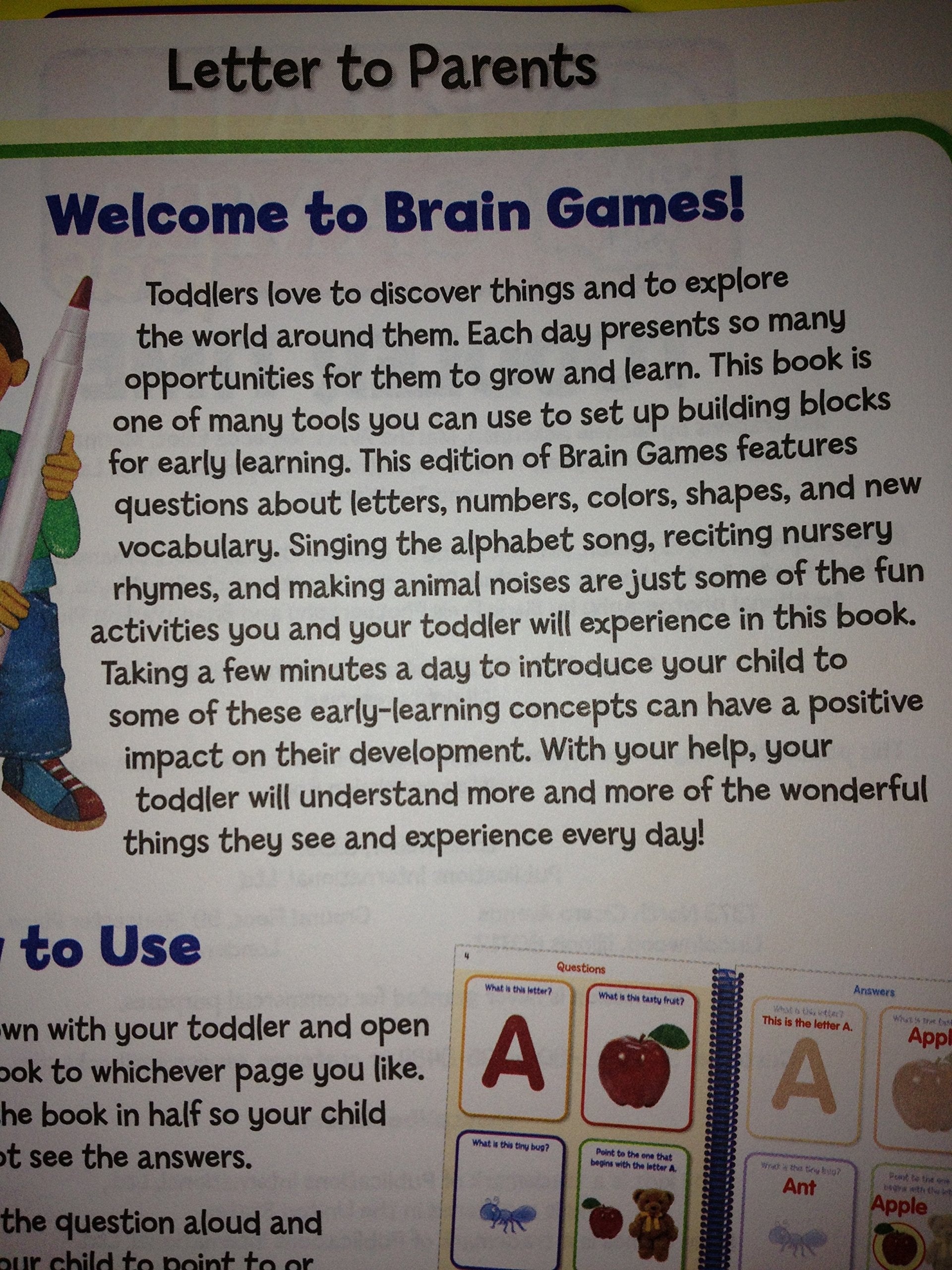 Hachette PUB7624600 Brain Games Kids Toddler Time used book depot