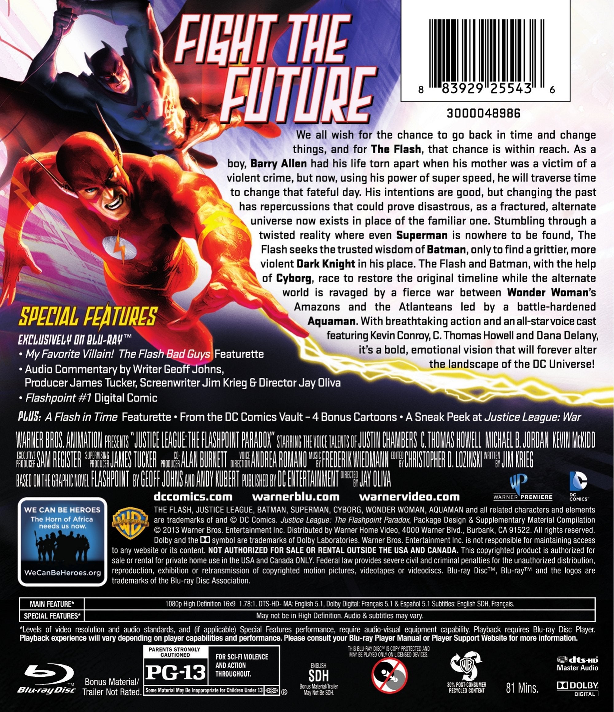 Justice League: The Flashpoint Paradox [Blu-ray] used book depot
