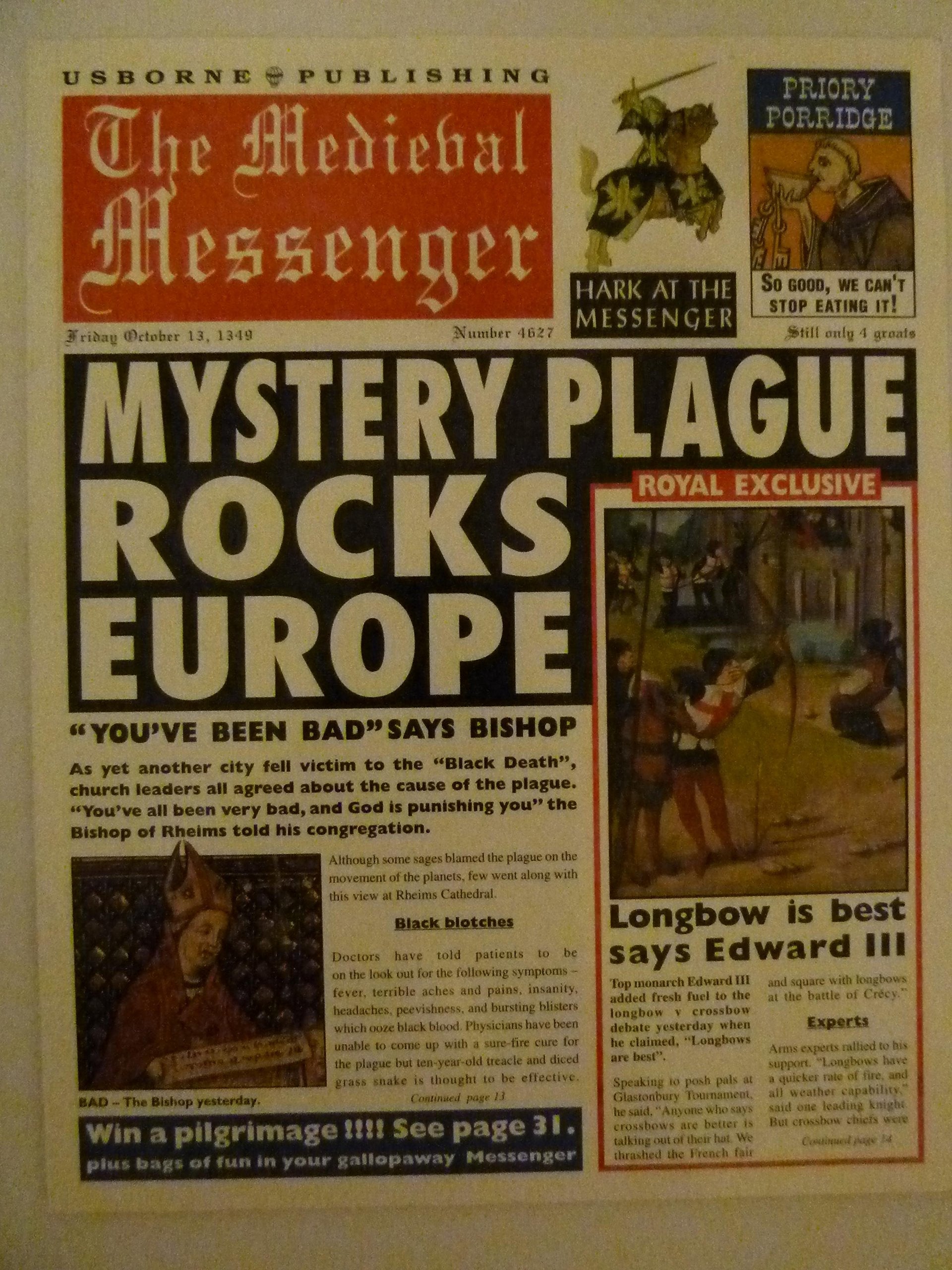 Medieval Messenger (Newspaper Histories Series) used book depot
