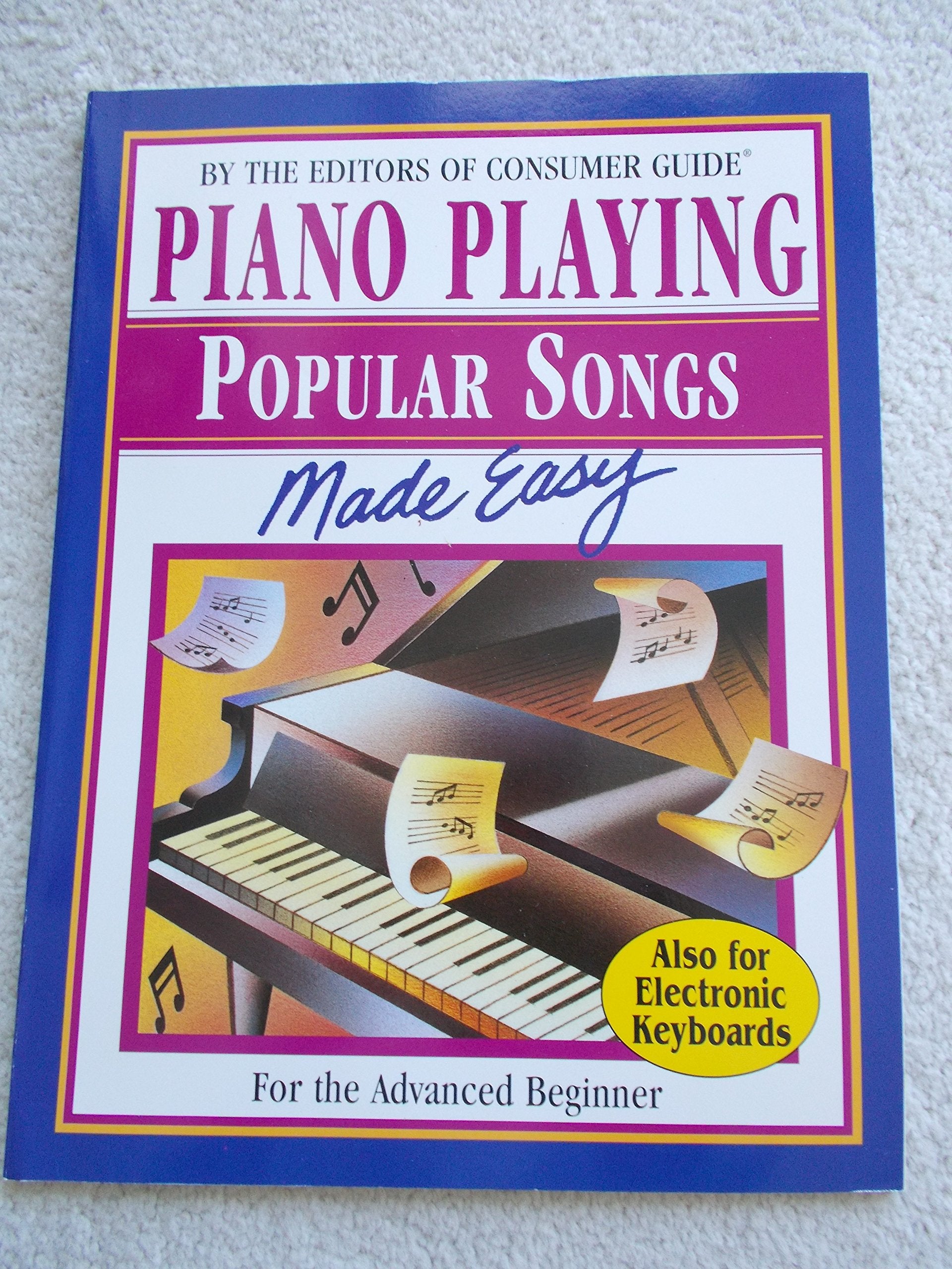PIANO PLAYING POPULAR SONGS MADE EASY used book depot