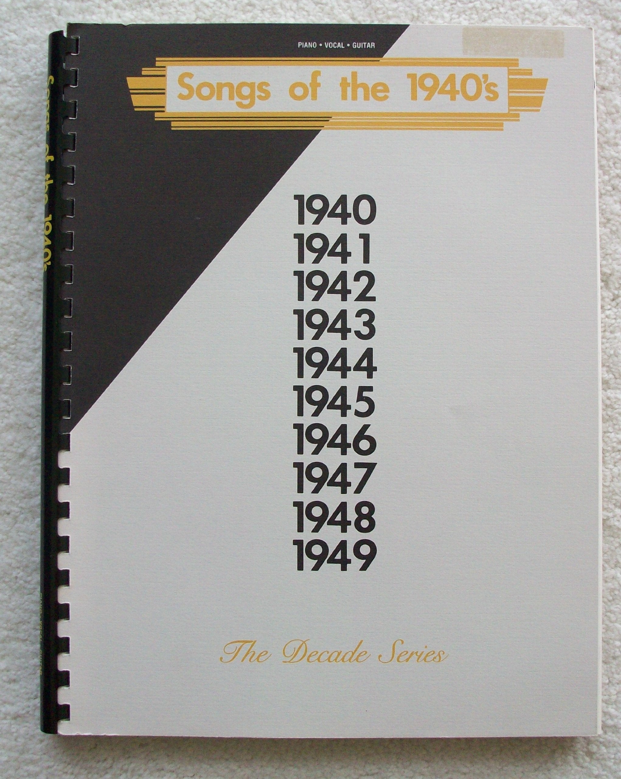 Songs of the 1940S used book depot