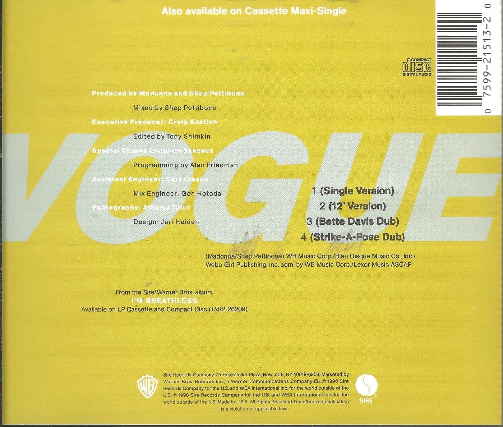 Vogue used book depot
