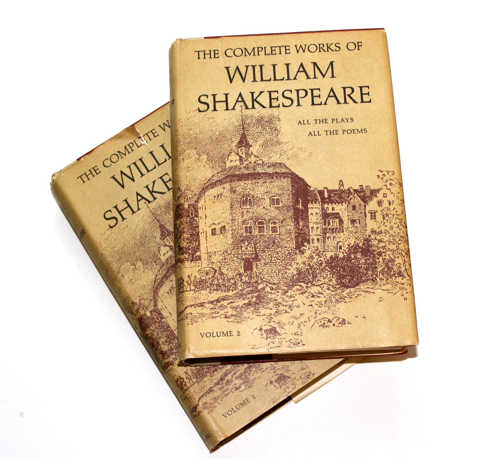 The Complete Works of William Shakespeare: All the Plays, All The Poems (2 Volumes) used book depot