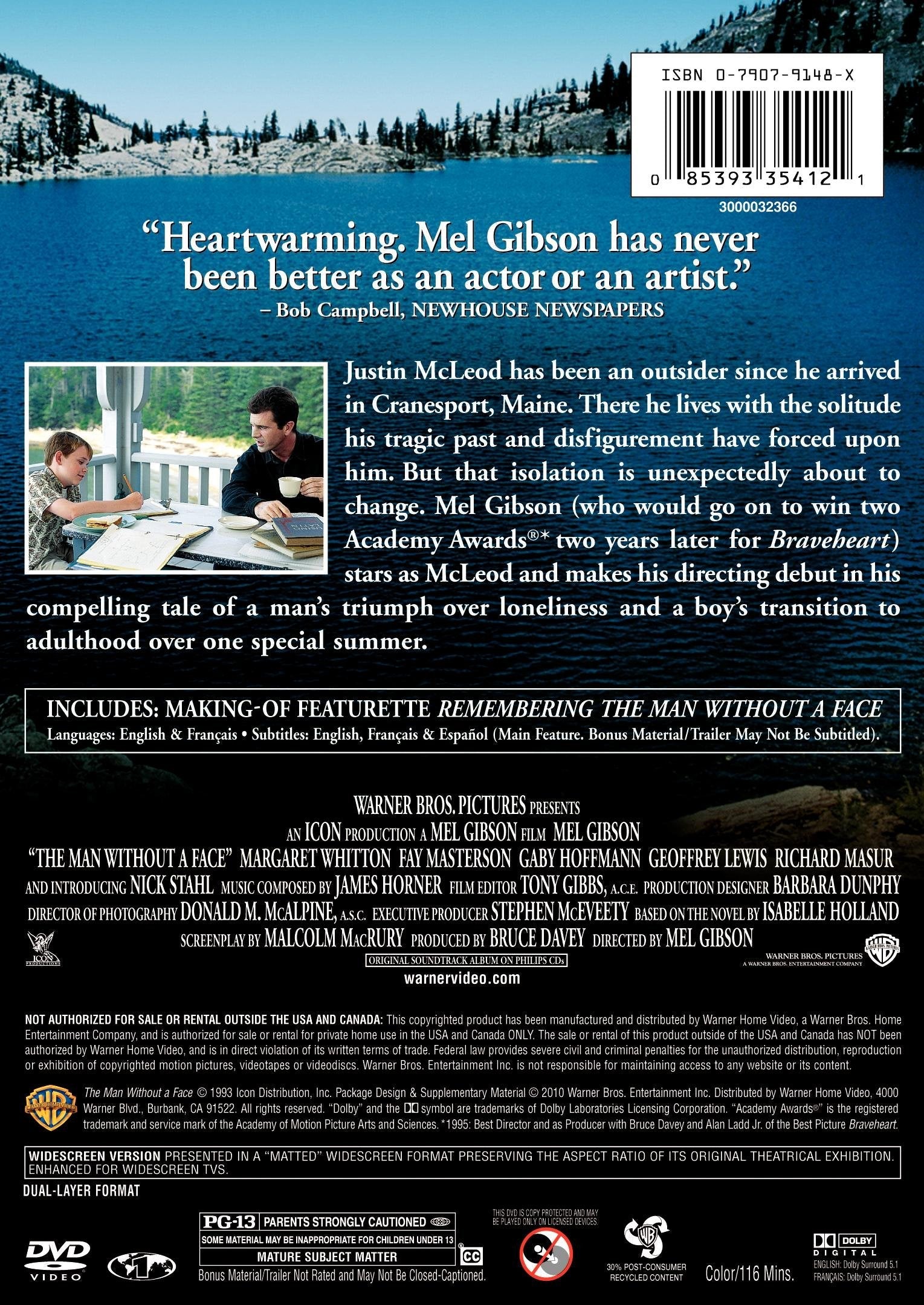 The Man Without a Face [DVD] used book depot