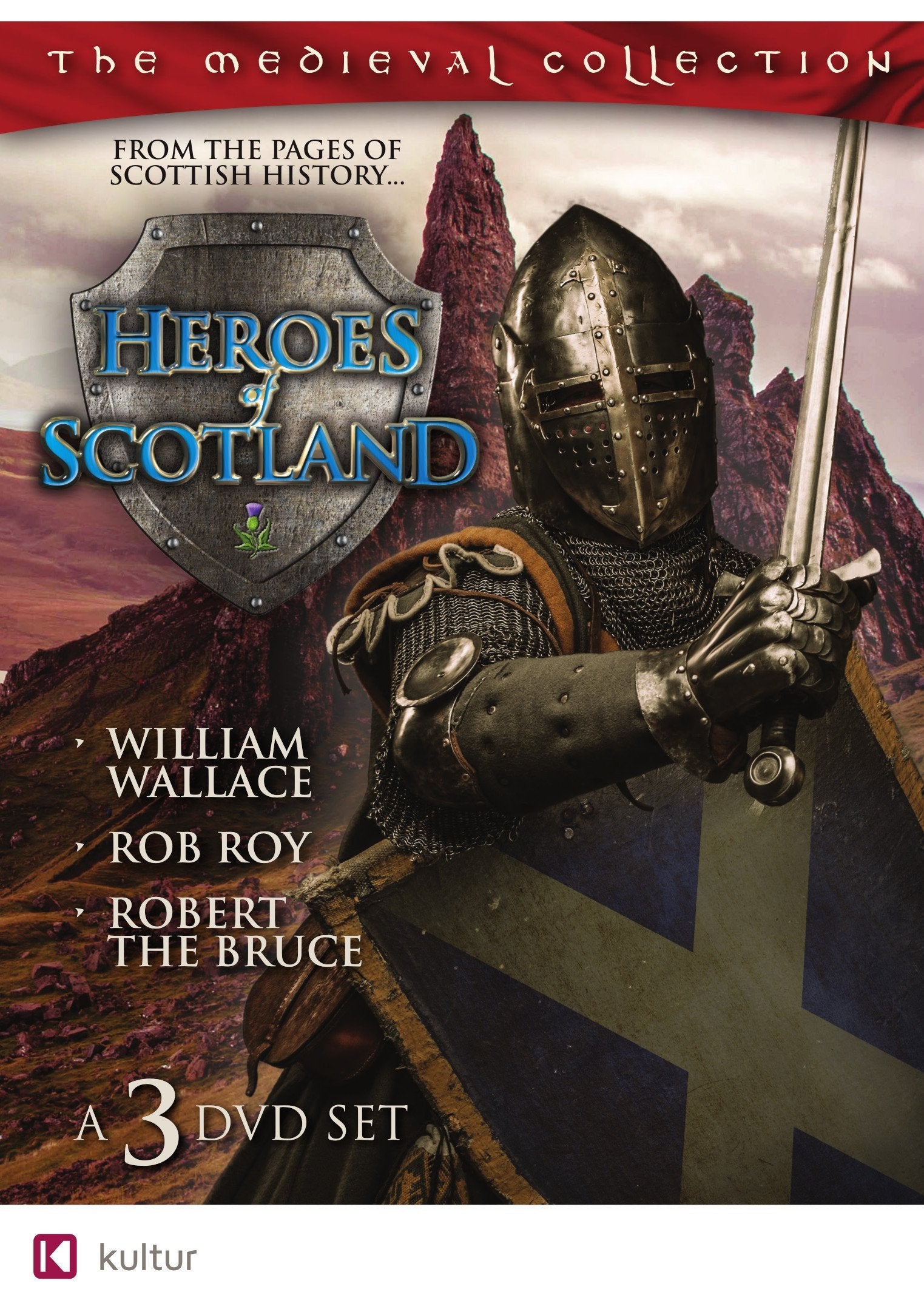Heroes of Scotland Boxed Set - William Wallace, Robert the Bruce, Rob Roy used book depot