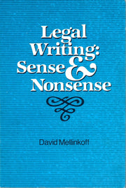 Legal Writing: Sense and Nonsense used book depot