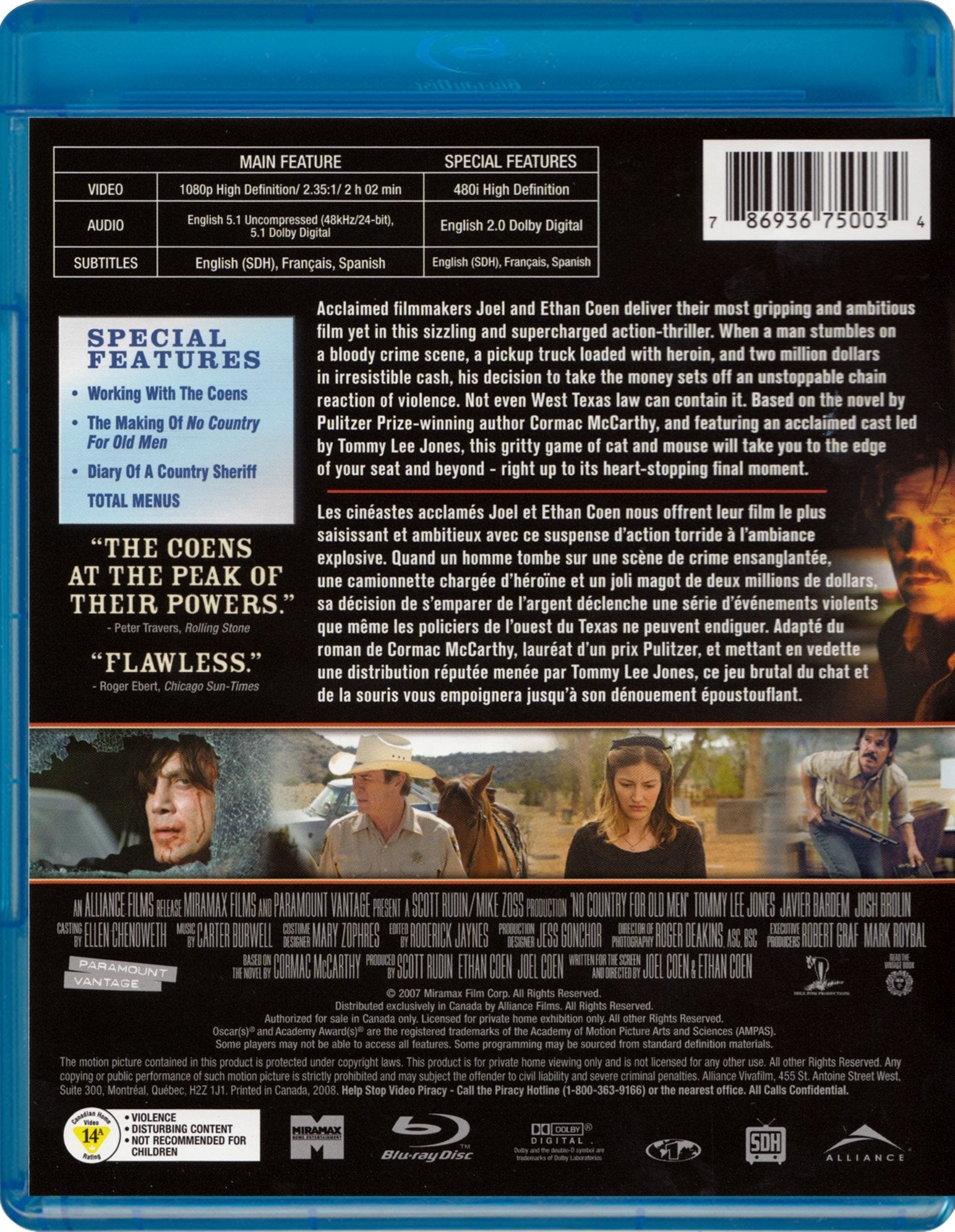 No Country for Old Men [Blu-ray] used book depot