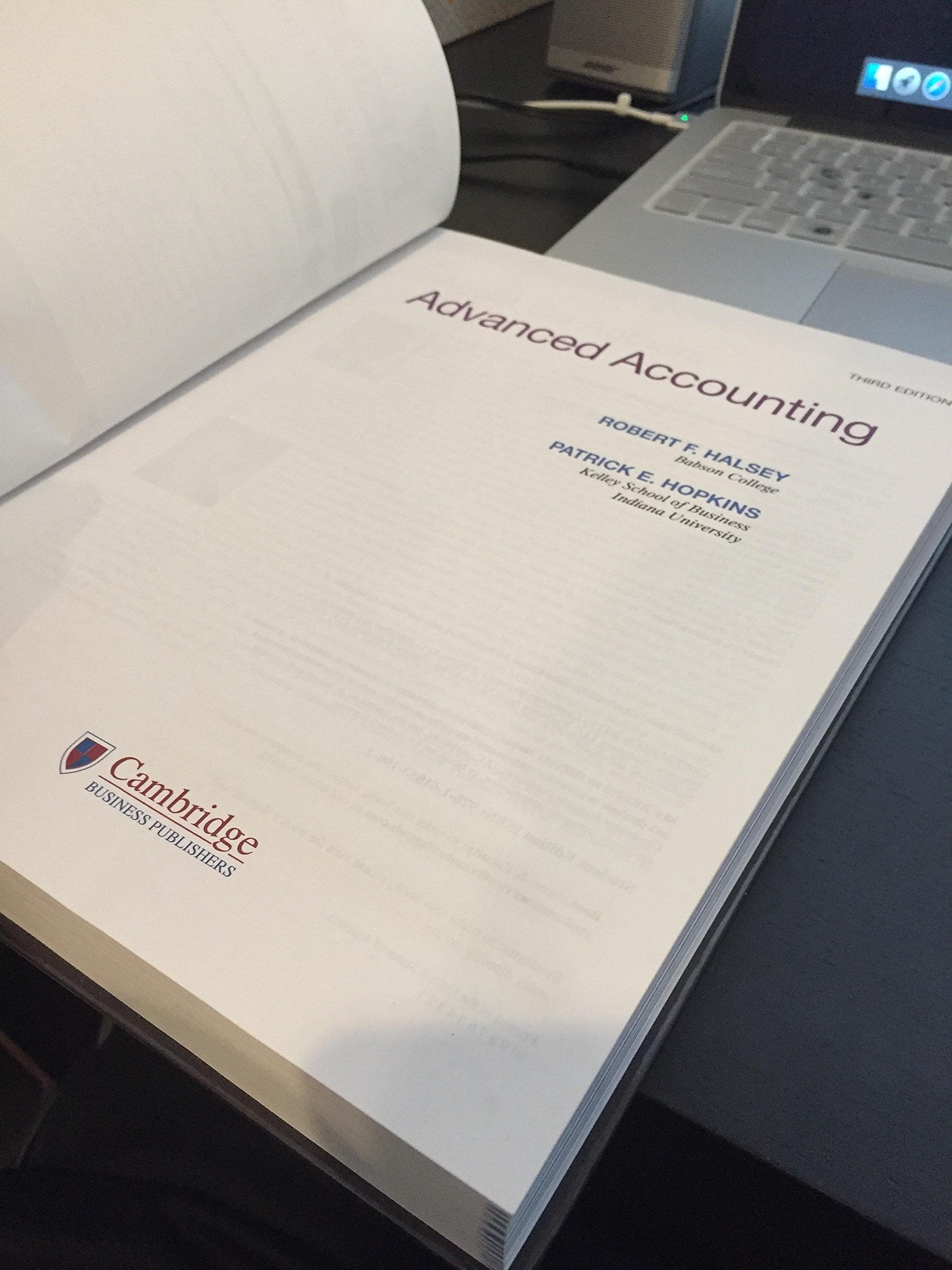 ADVANCED ACCOUNTING used book depot