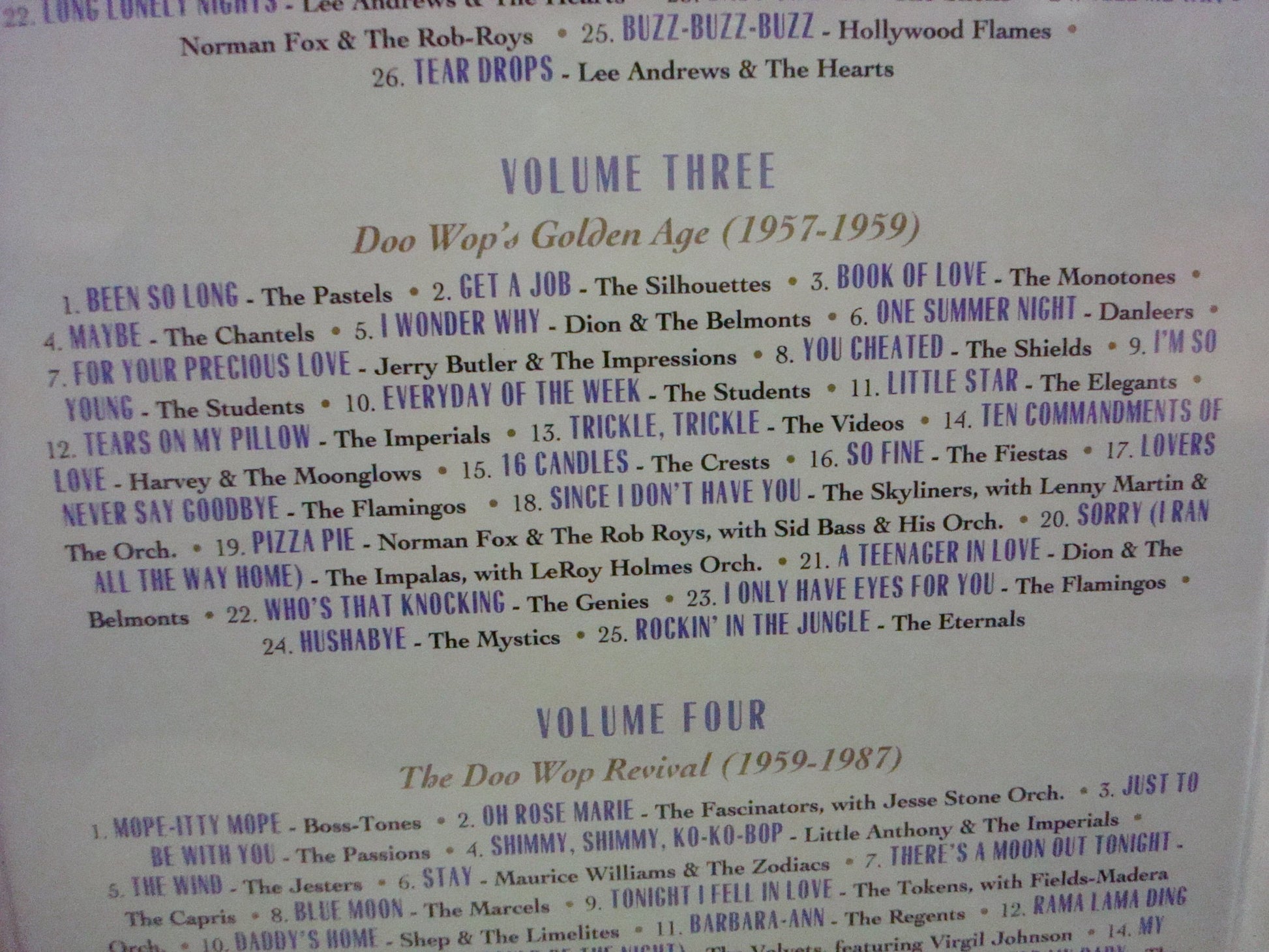 Doo Wop Box used book depot