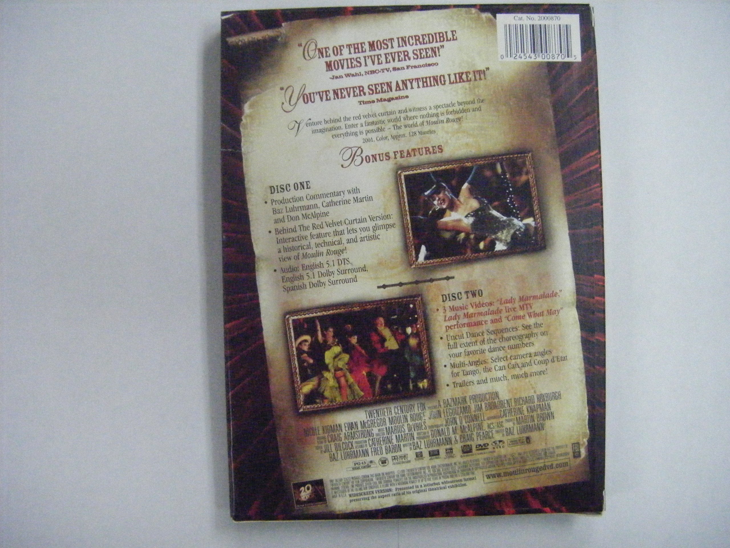 Moulin Rouge (Two-Disc Collector's Edition) used book depot