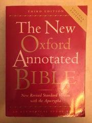 The New Oxford Annotated Bible, New Revised Standard Version with the Apocrypha, Third Edition (Hardcover 9700A) used book depot