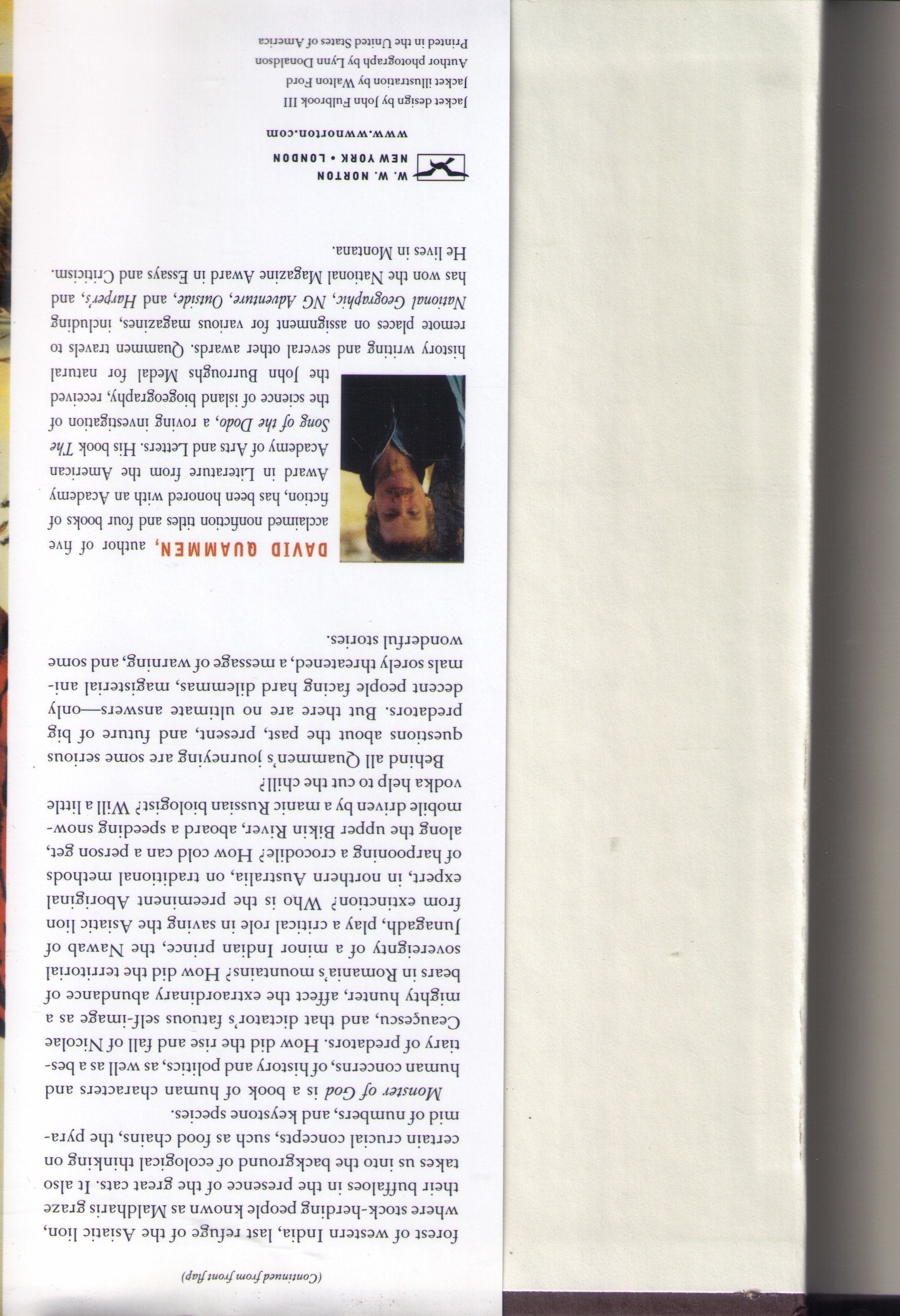 Monster of God: The Man-Eating Predator in the Jungles of History and the Mind used book depot