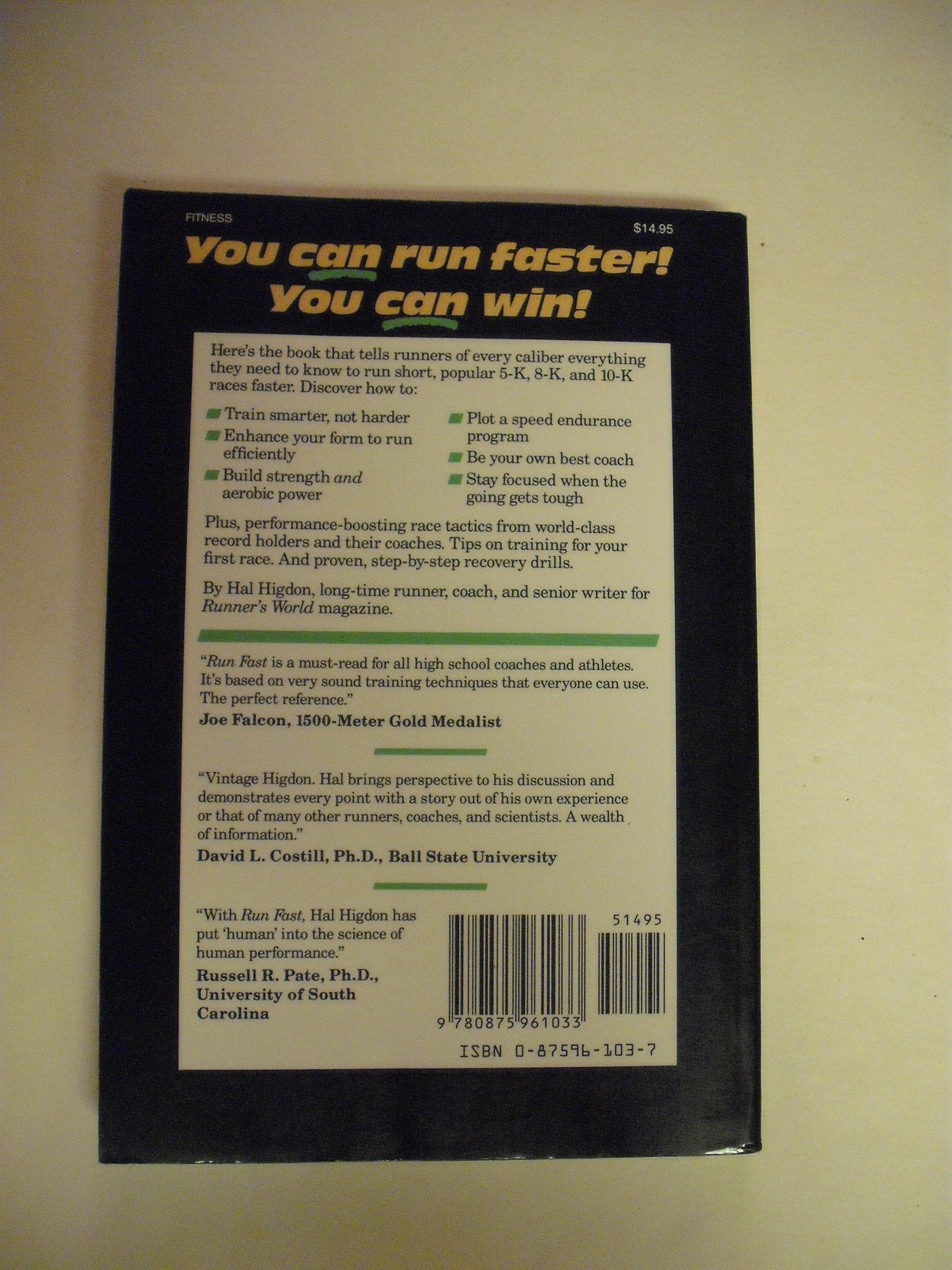 Run Fast: How to Train for a Five-K or 10-K Race used book depot