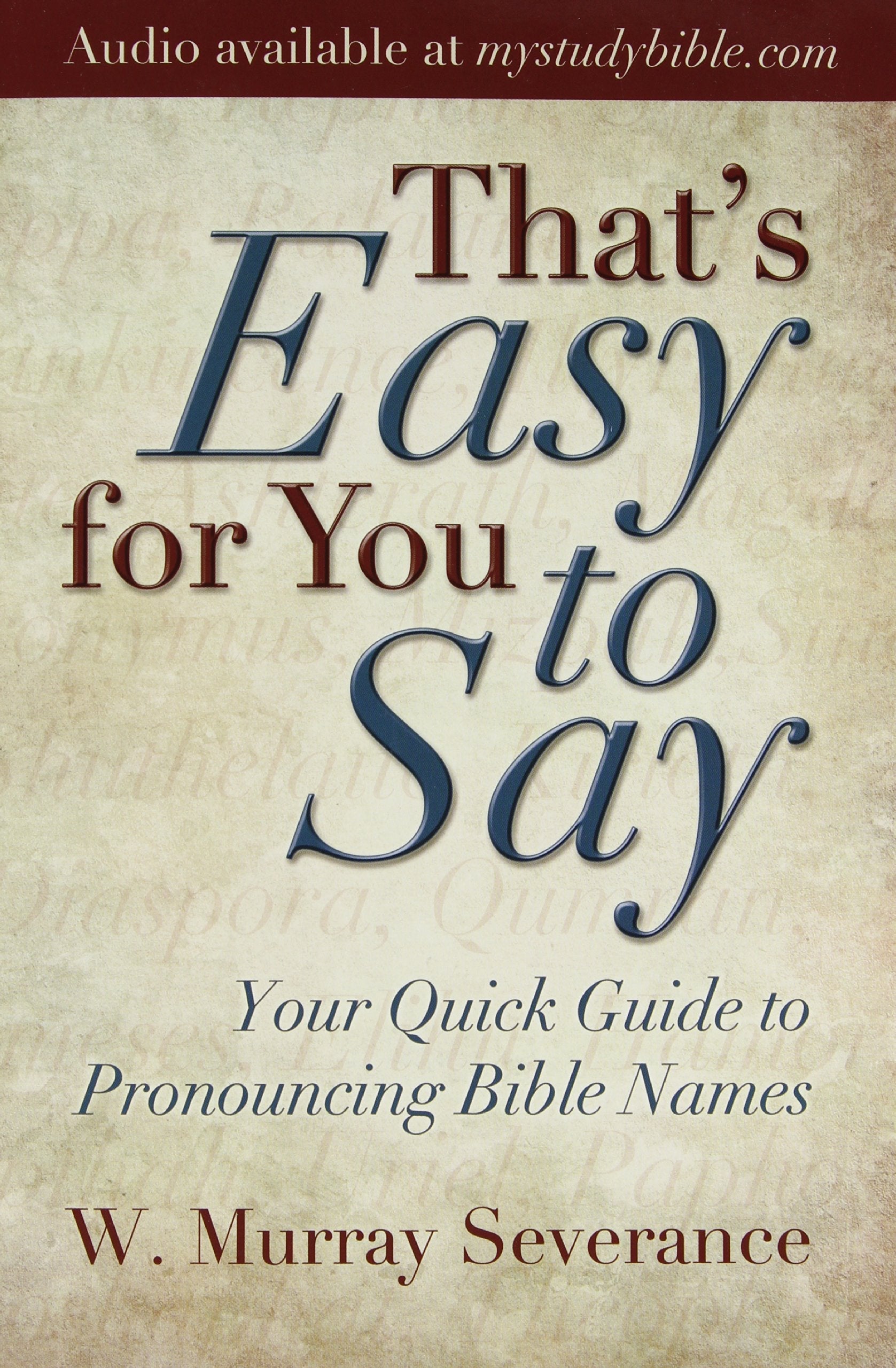 That's Easy for You to Say! used book depot