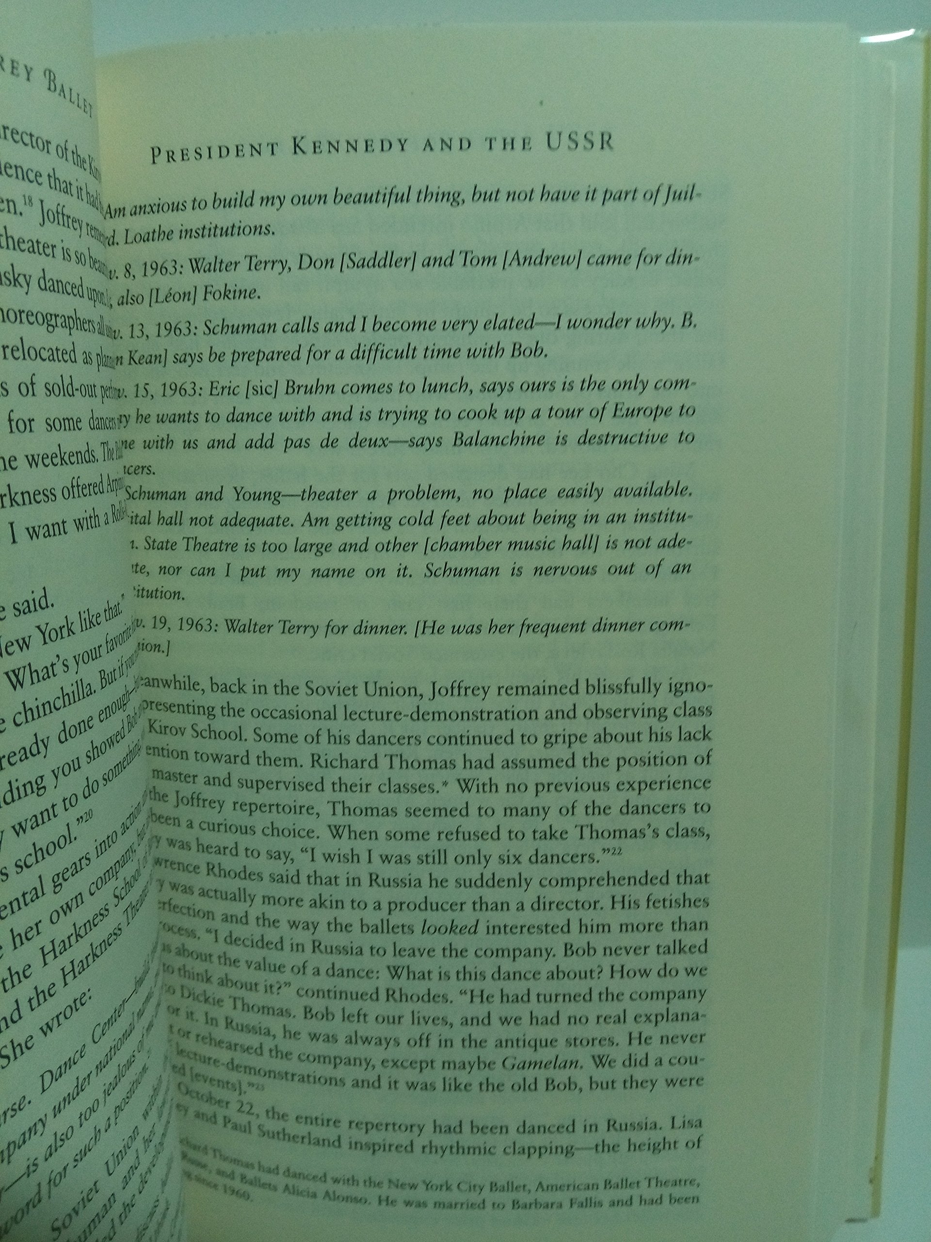 The JOFFREY BALLET: Robert Joffrey and the Making of An American Dance Company used book depot