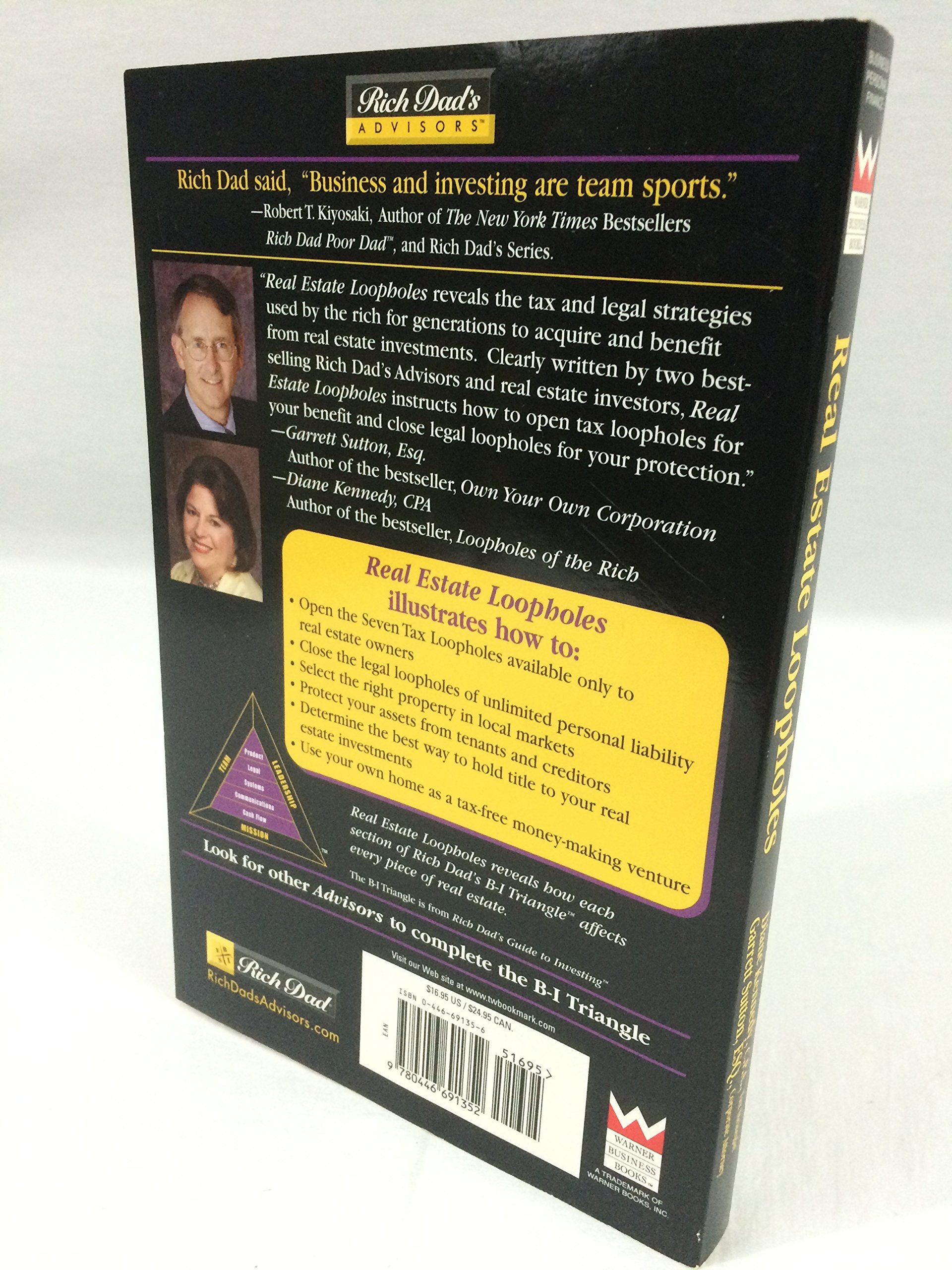 Real Estate Loopholes: Secrets of Successful Real Estate Investing (Rich Dad's Advisors) used book depot