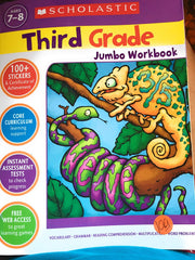 Scholastic Jumbo Workbook, Grade 3 (Scholastic Jumbo Workbooks) used book depot