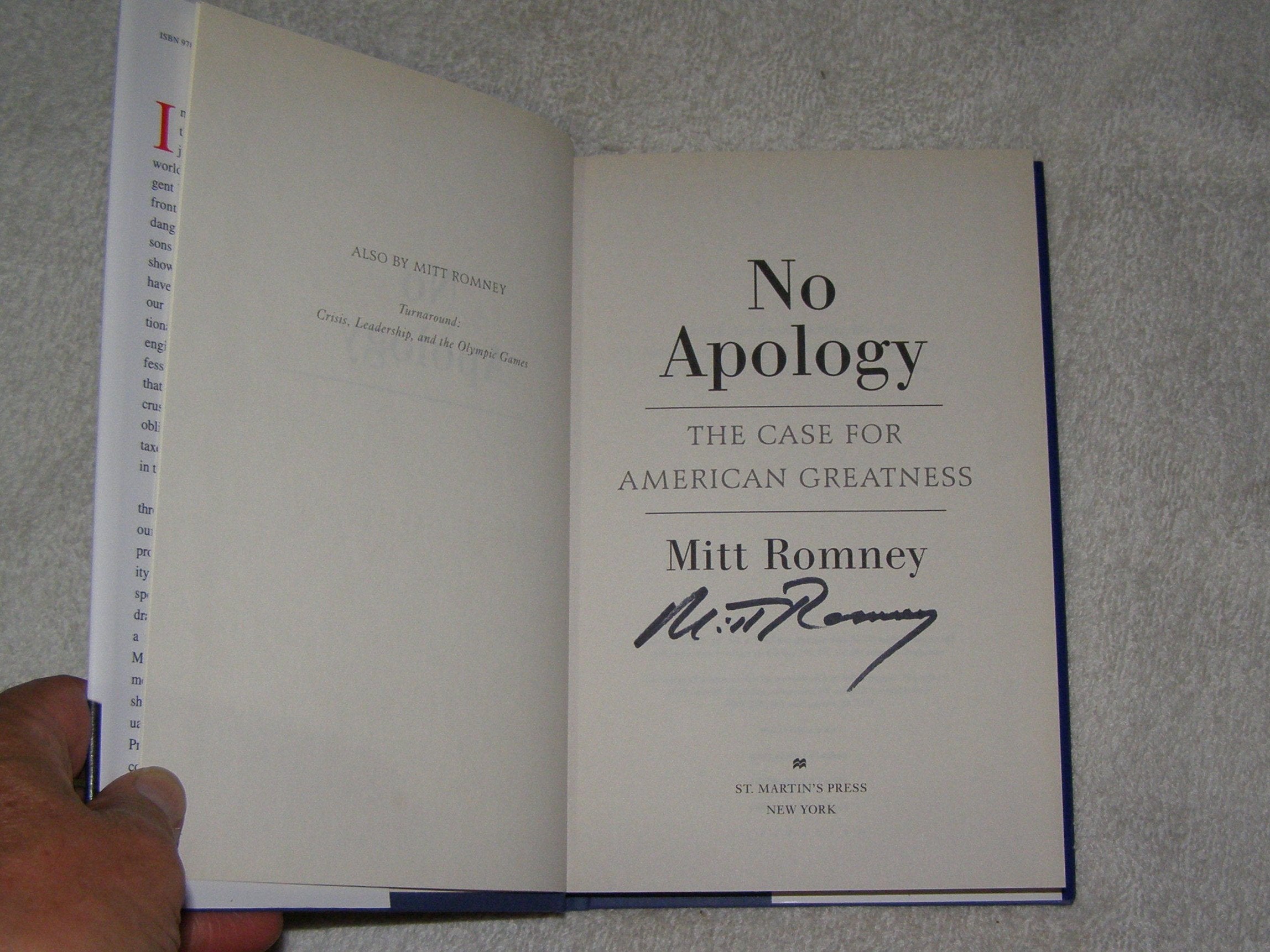 No Apology: The Case for American Greatness used book depot