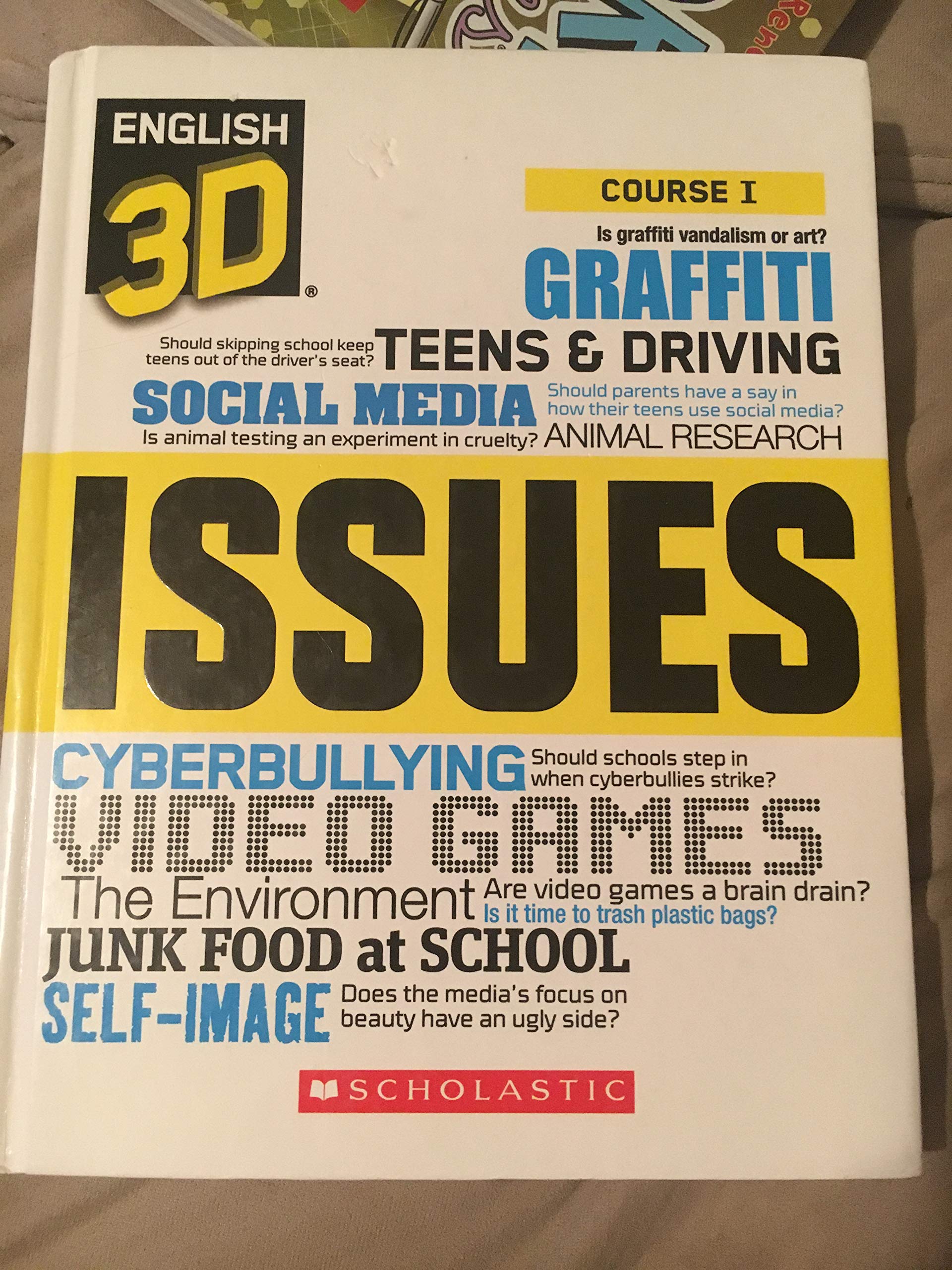 English 3D Issues Course I used book depot
