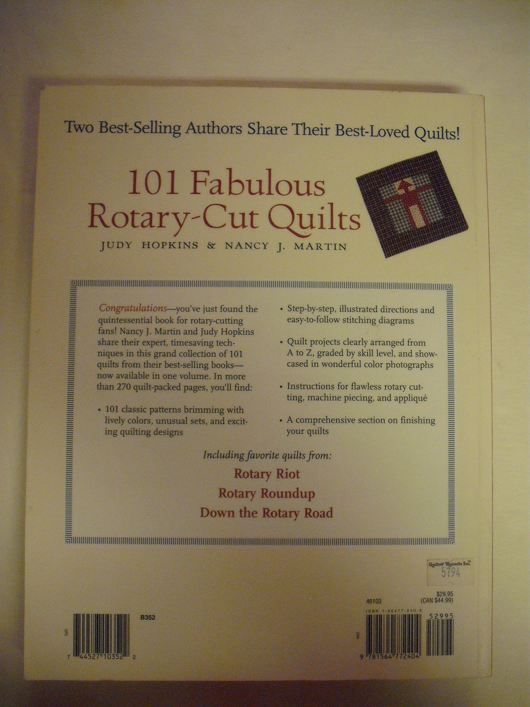 101 Fabulous Rotary-Cut Quilts used book depot