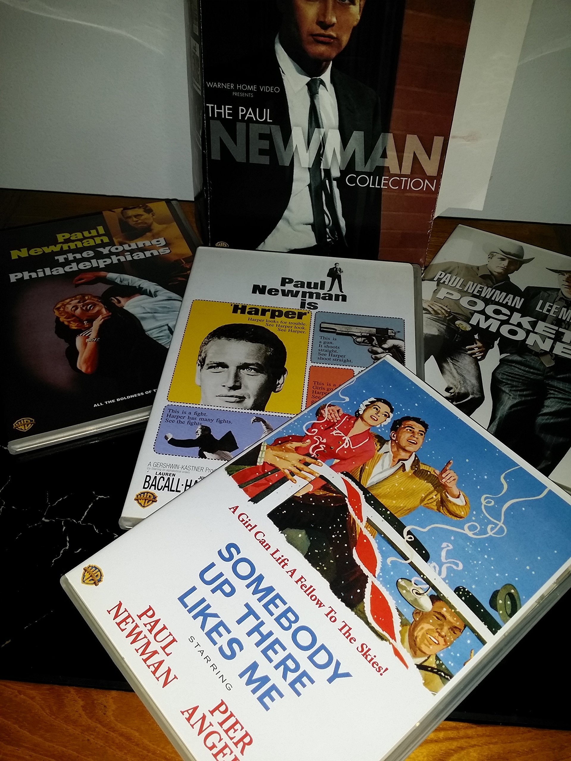 The Paul Newman Collection (Harper / The Drowning Pool / The Left-Handed Gun / The Mackintosh Man / Pocket Money / Somebody Up There Likes Me / The Young Philadelphians) used book depot