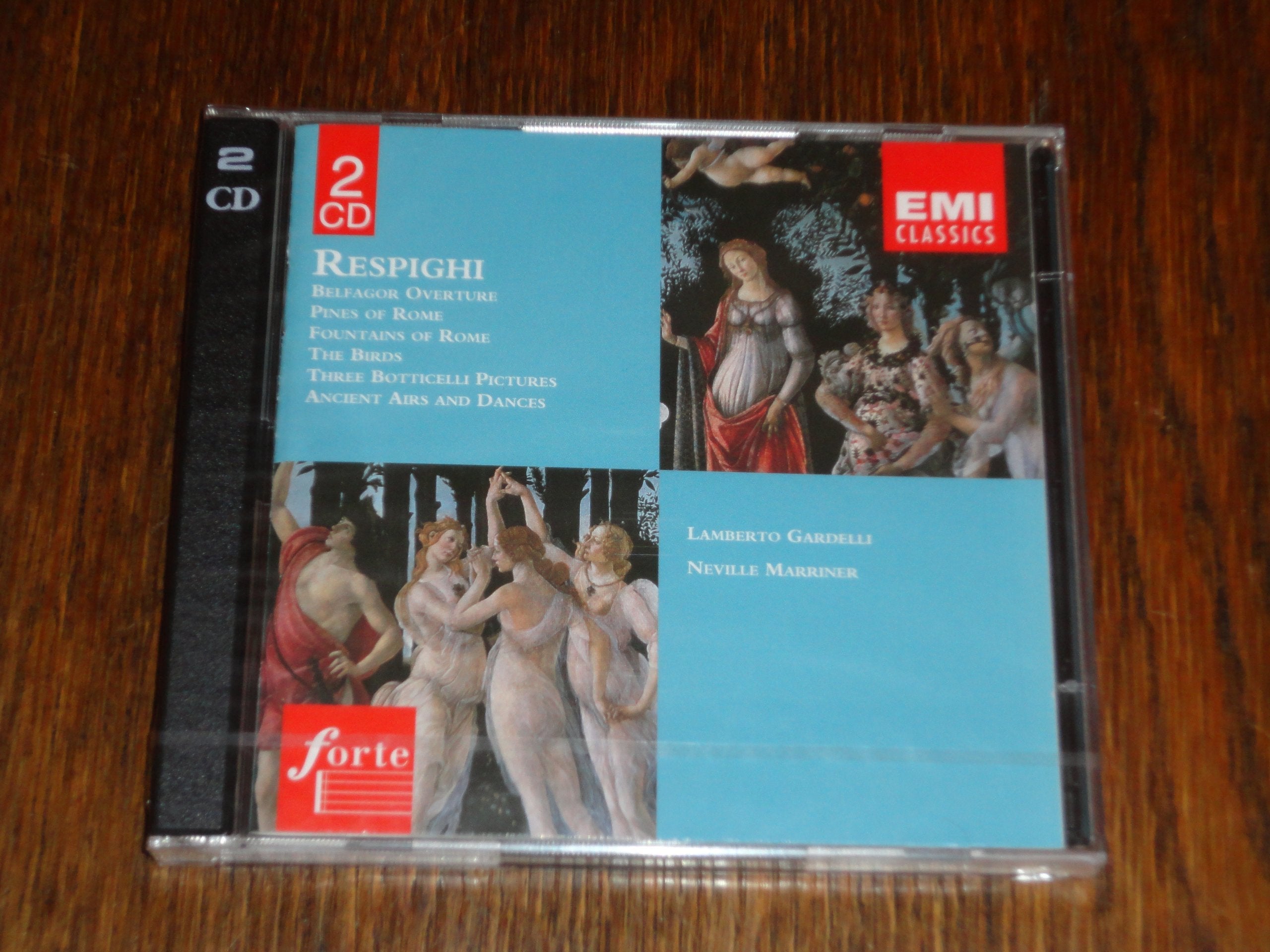 Ottorino Respighi: Orchestral Works - Belfagor Overture/Pines of Rome/Fountains of Rome/The Birds/Three Botticelli Pictures/Ancient Airs and Dances used book depot