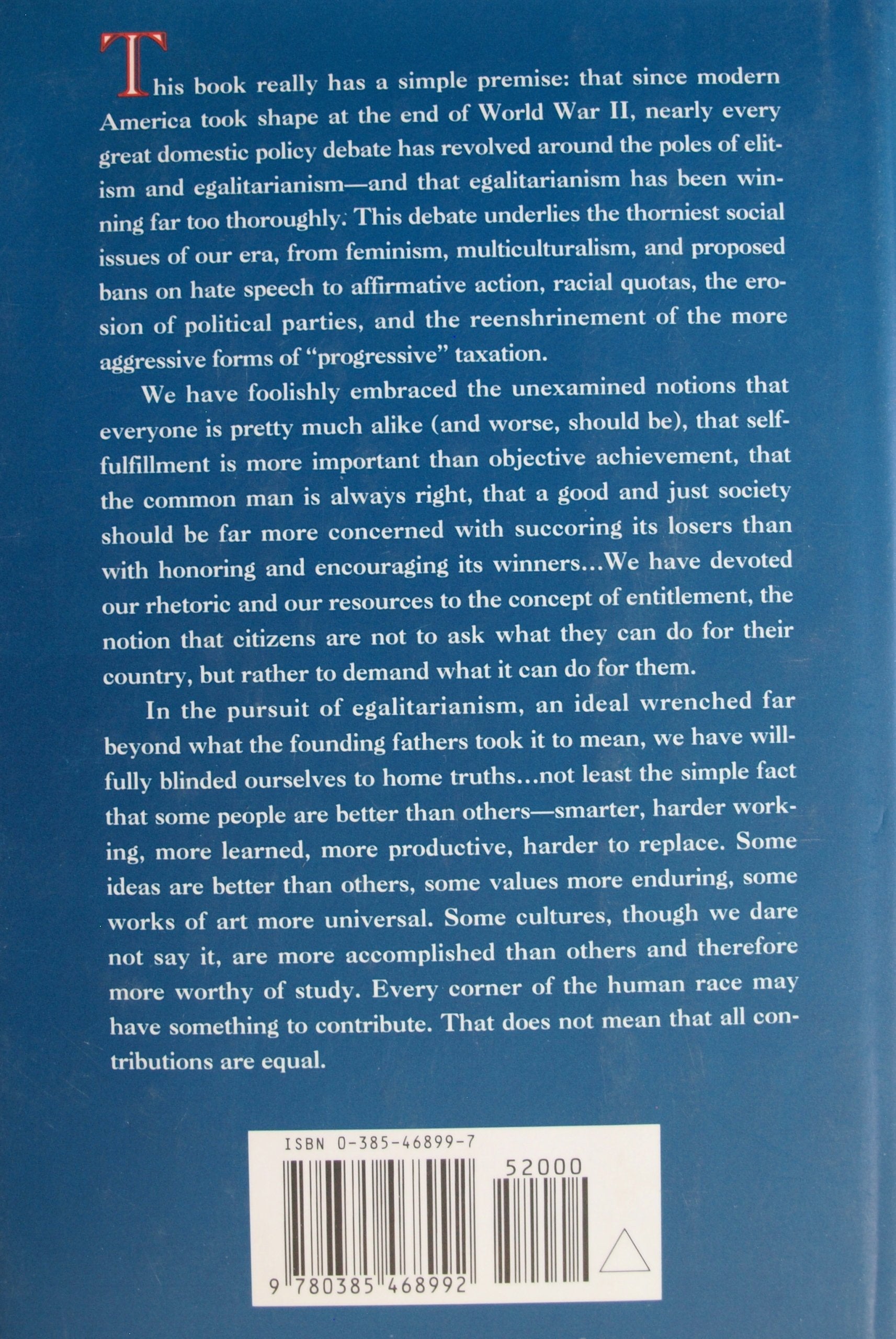 In Defense of Elitism used book depot