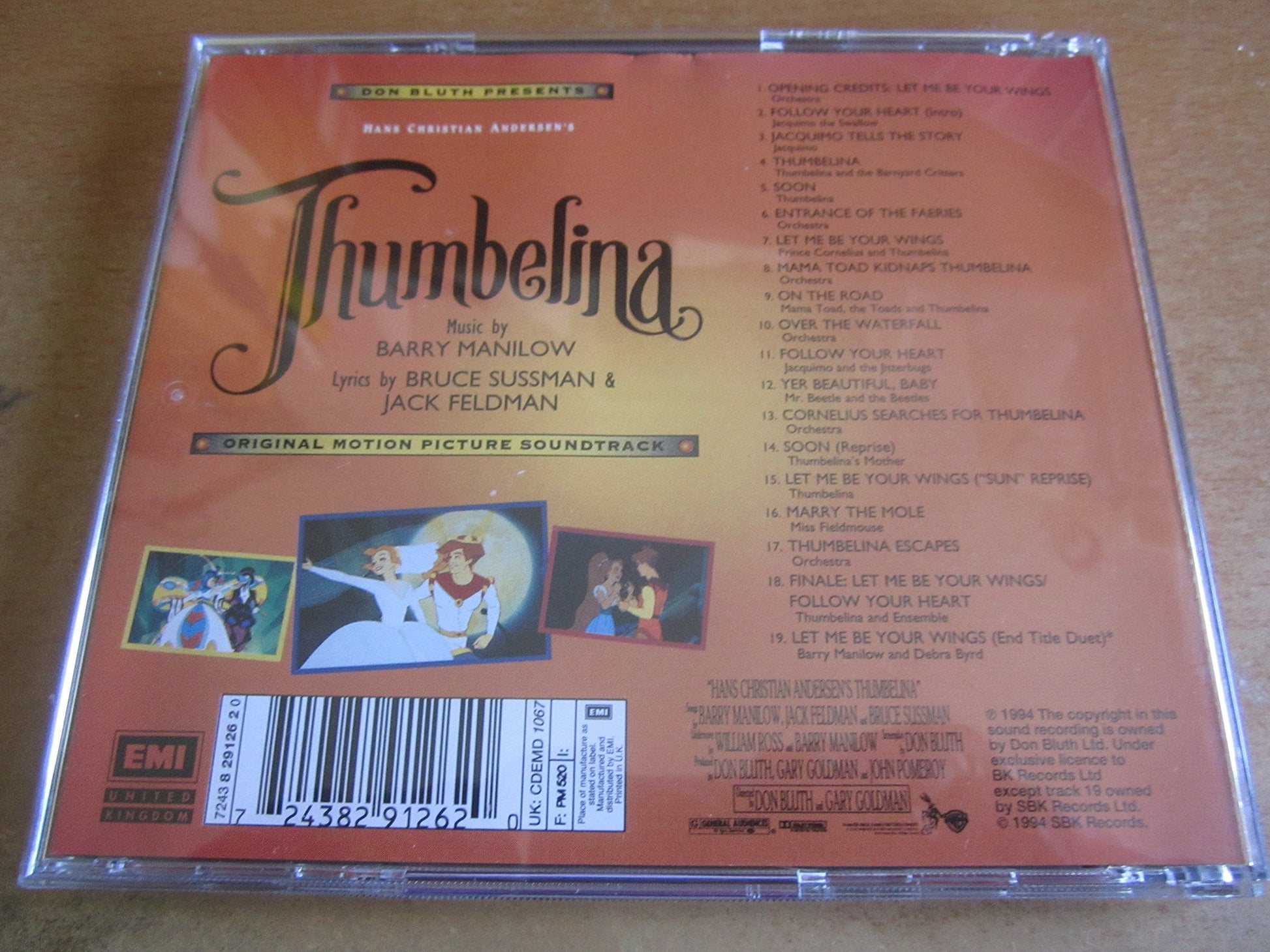 Thumbelina: Original Motion Picture Soundtrack used book depot