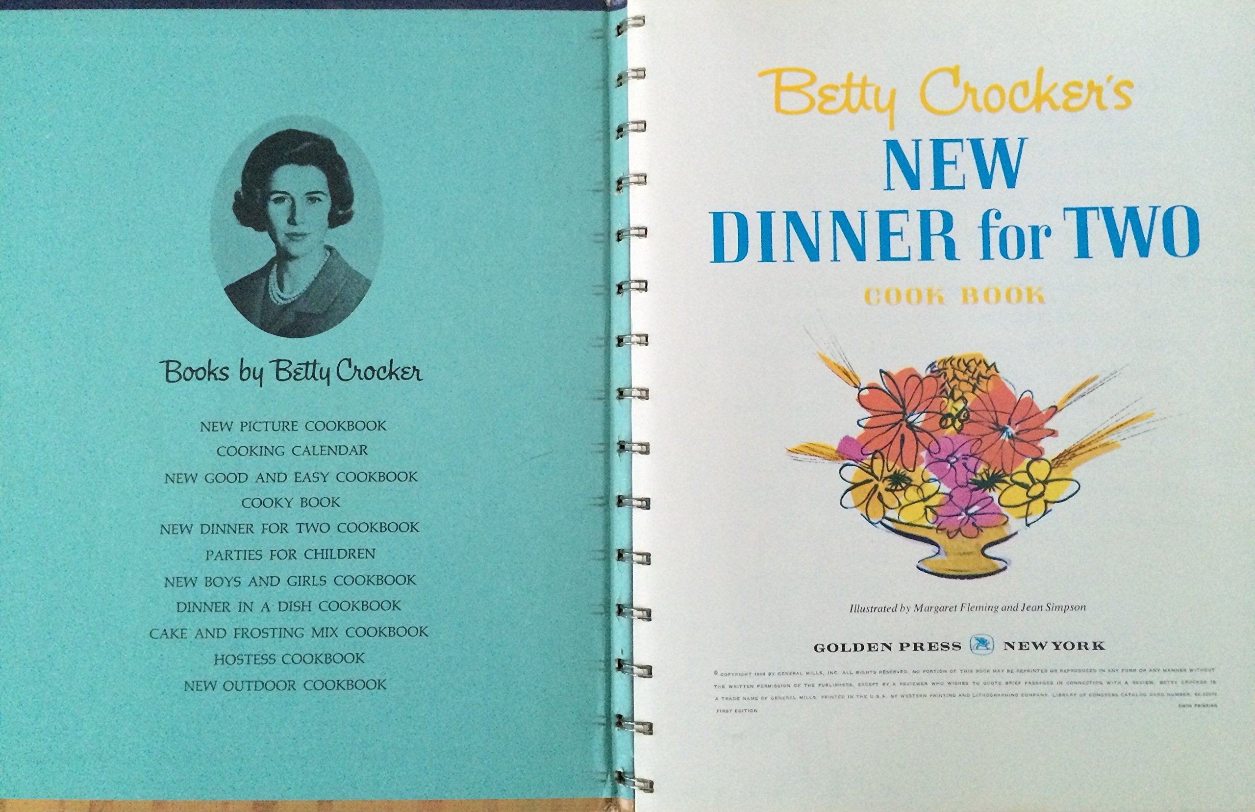 Betty Crocker's New Dinner For Two Cookbook used book depot