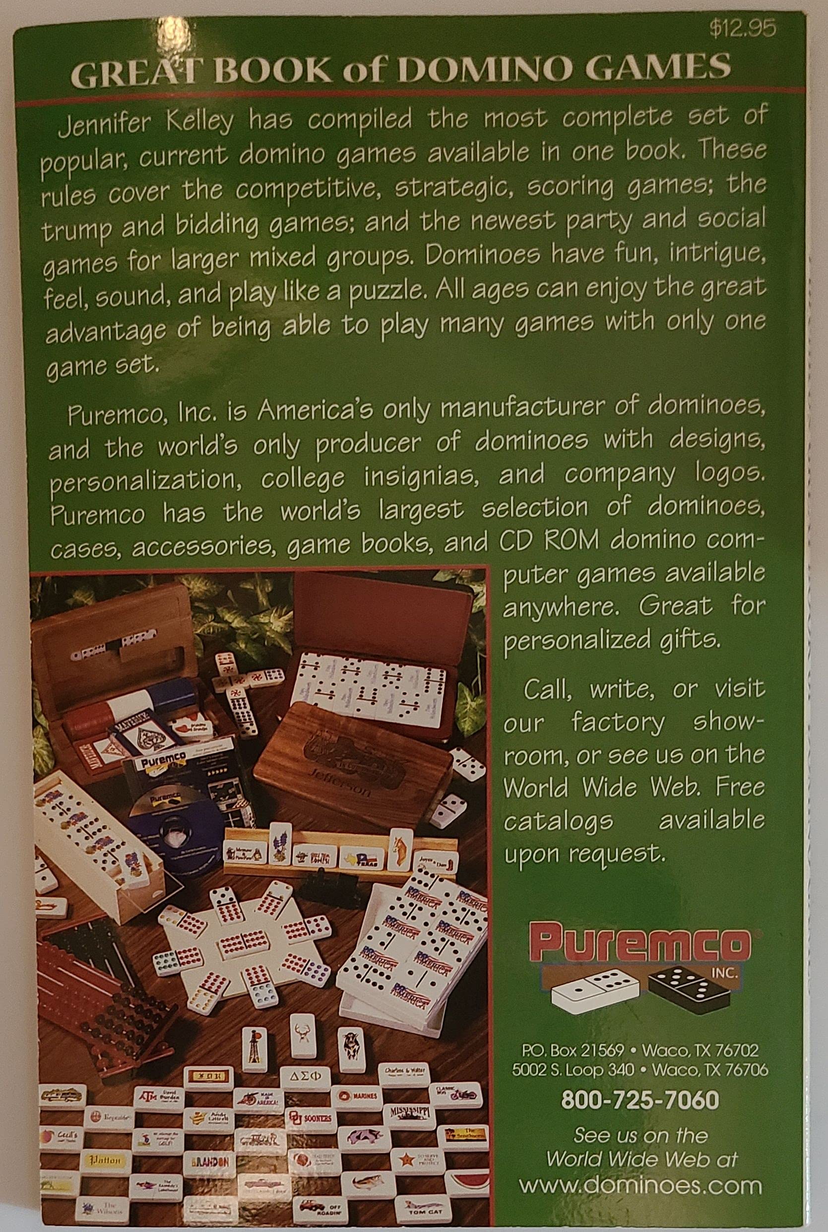 Puremco's Great Book of Domino Games used book depot