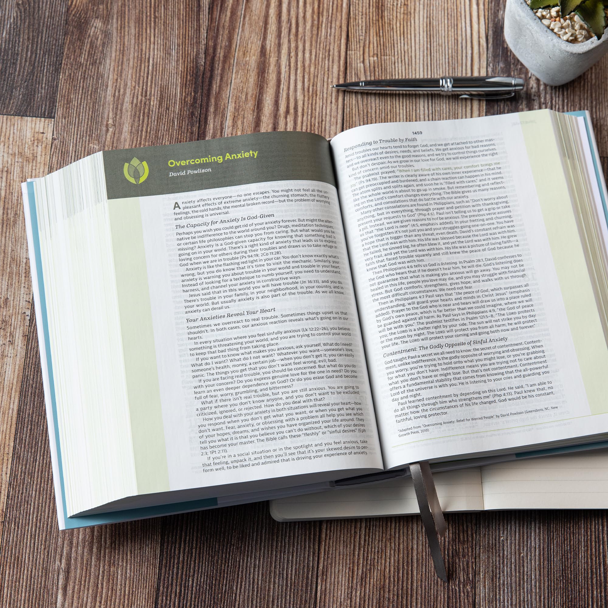 CSB Life Counsel Bible, Hardcover, Black Letter, Articles, Word Studies, Quotes, Cross-References, Easy-to-Read Bible Serif Type used book depot