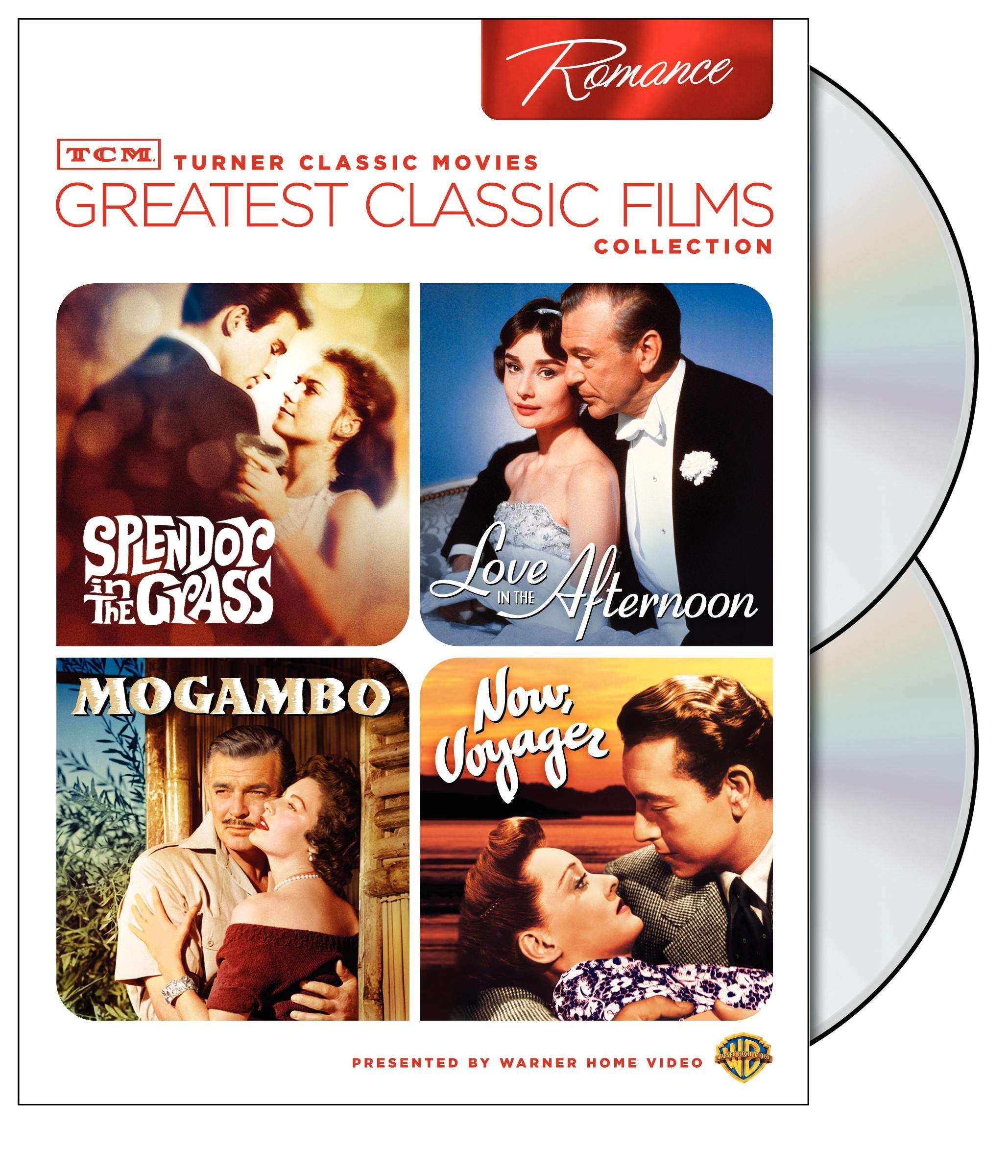 TCM Greatest Classic Films Collection: Romance (Splendor in the Grass / Love in the Afternoon / Mogambo / Now Voyager) [DVD] used book depot