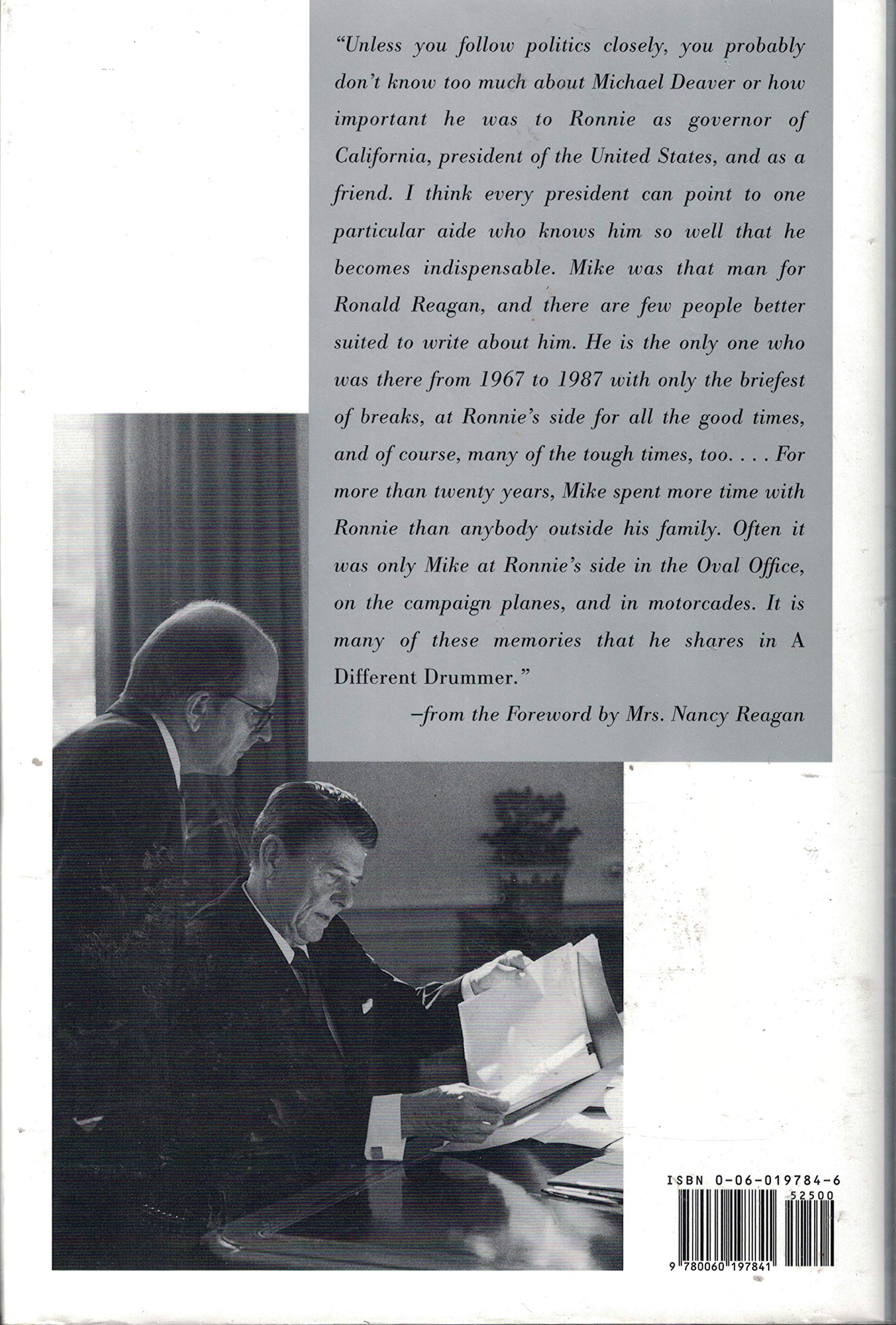 A Different Drummer: My Thirty Years with Ronald Reagan used book depot