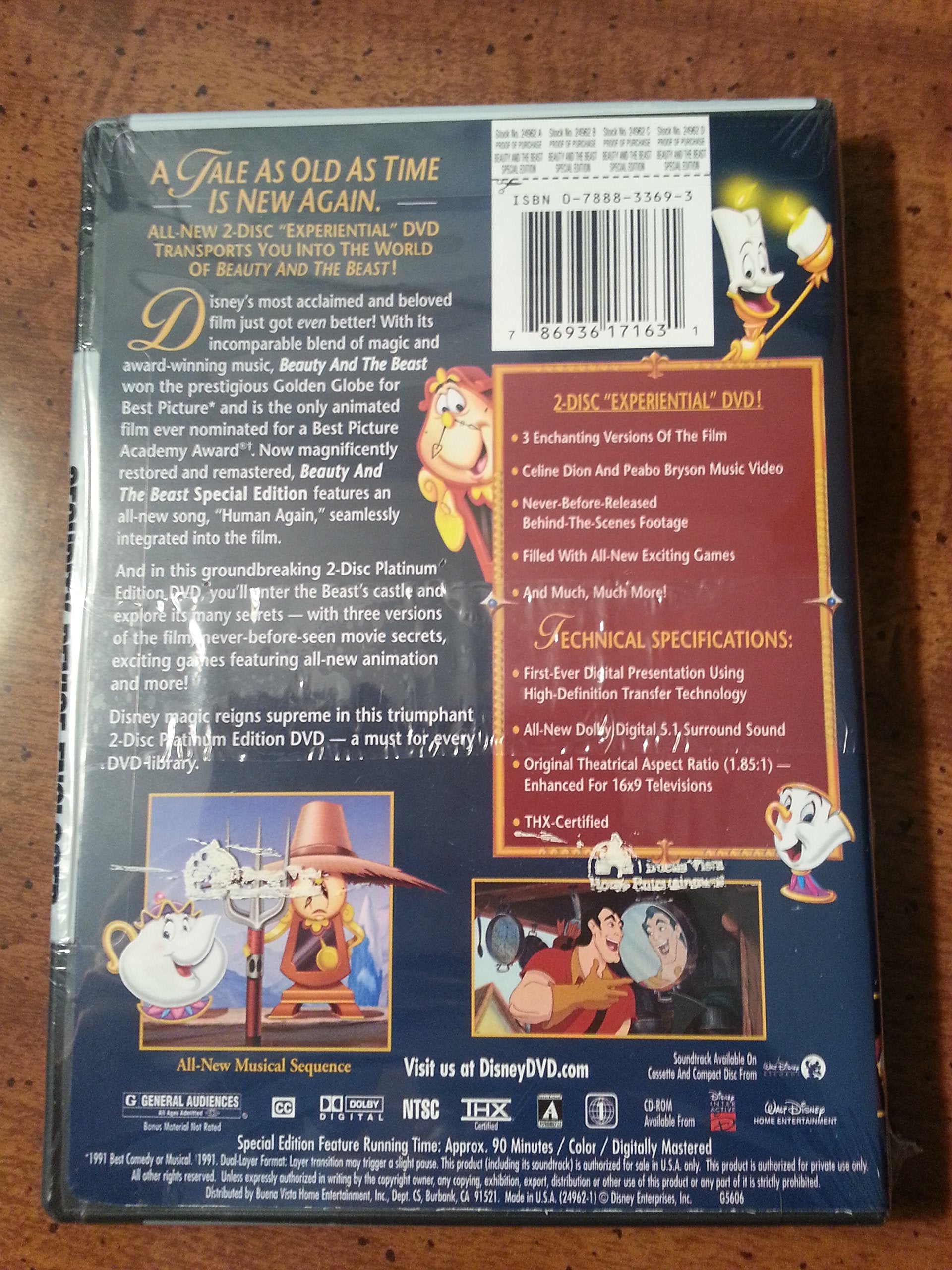 Beauty and the Beast (Platinum Edition) [DVD] used book depot