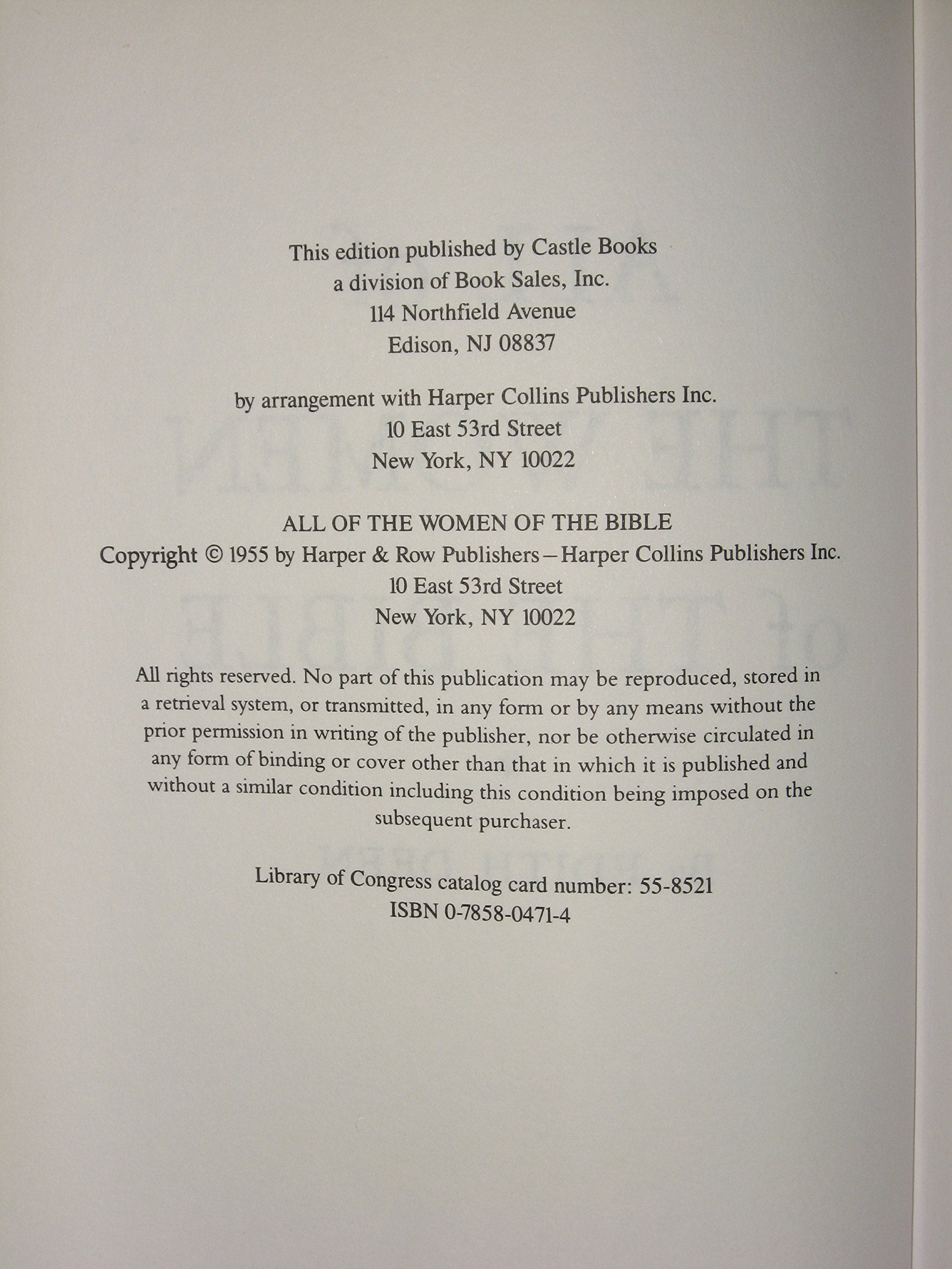 All the Women of the Bible used book depot