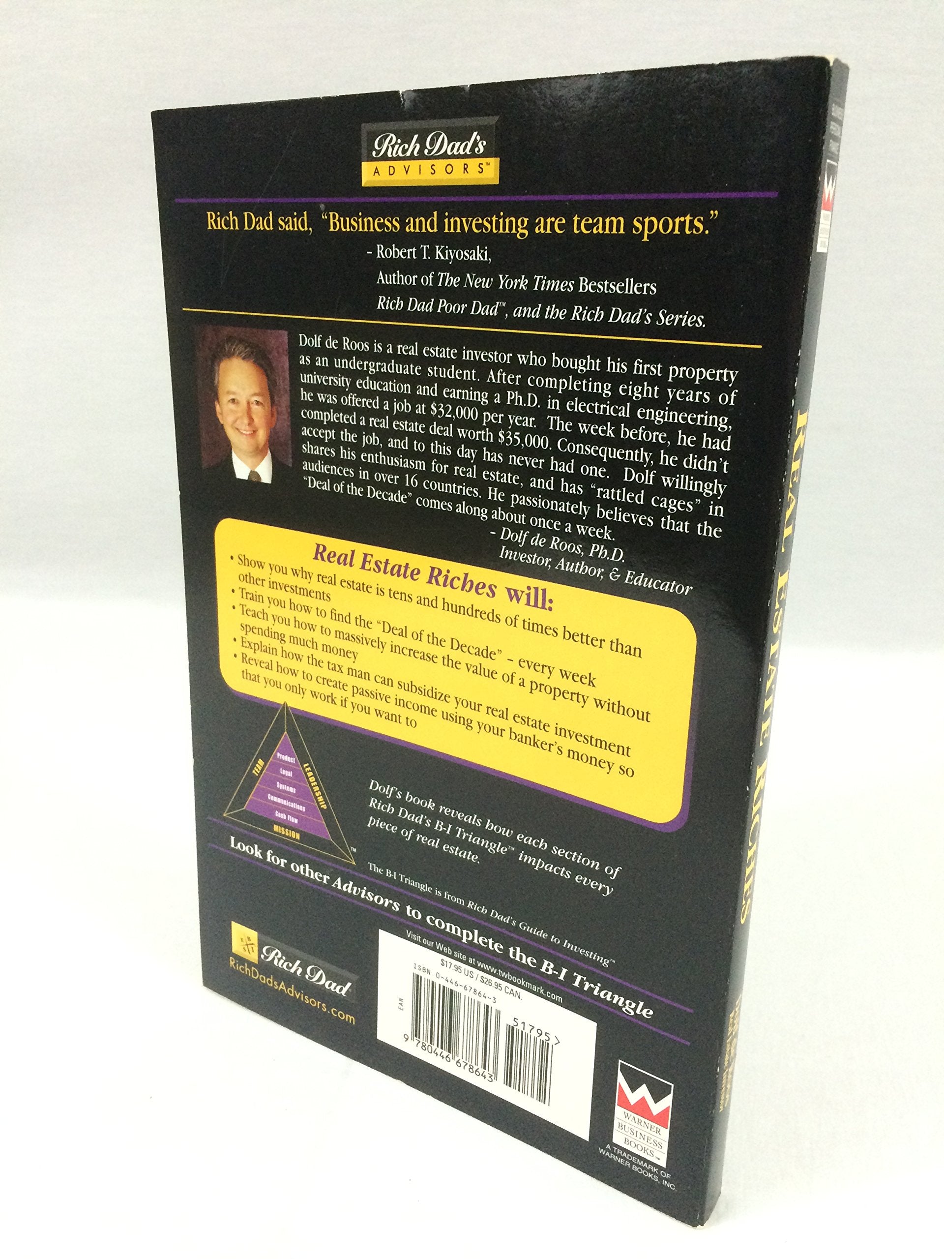 Real Estate Riches: How to Become Rich Using Your Banker's Money (Rich Dad's Advisors) used book depot