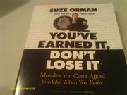 You've Earned It, Don't Lose It: Mistakes You Can't Afford to Make When You Retire used book depot