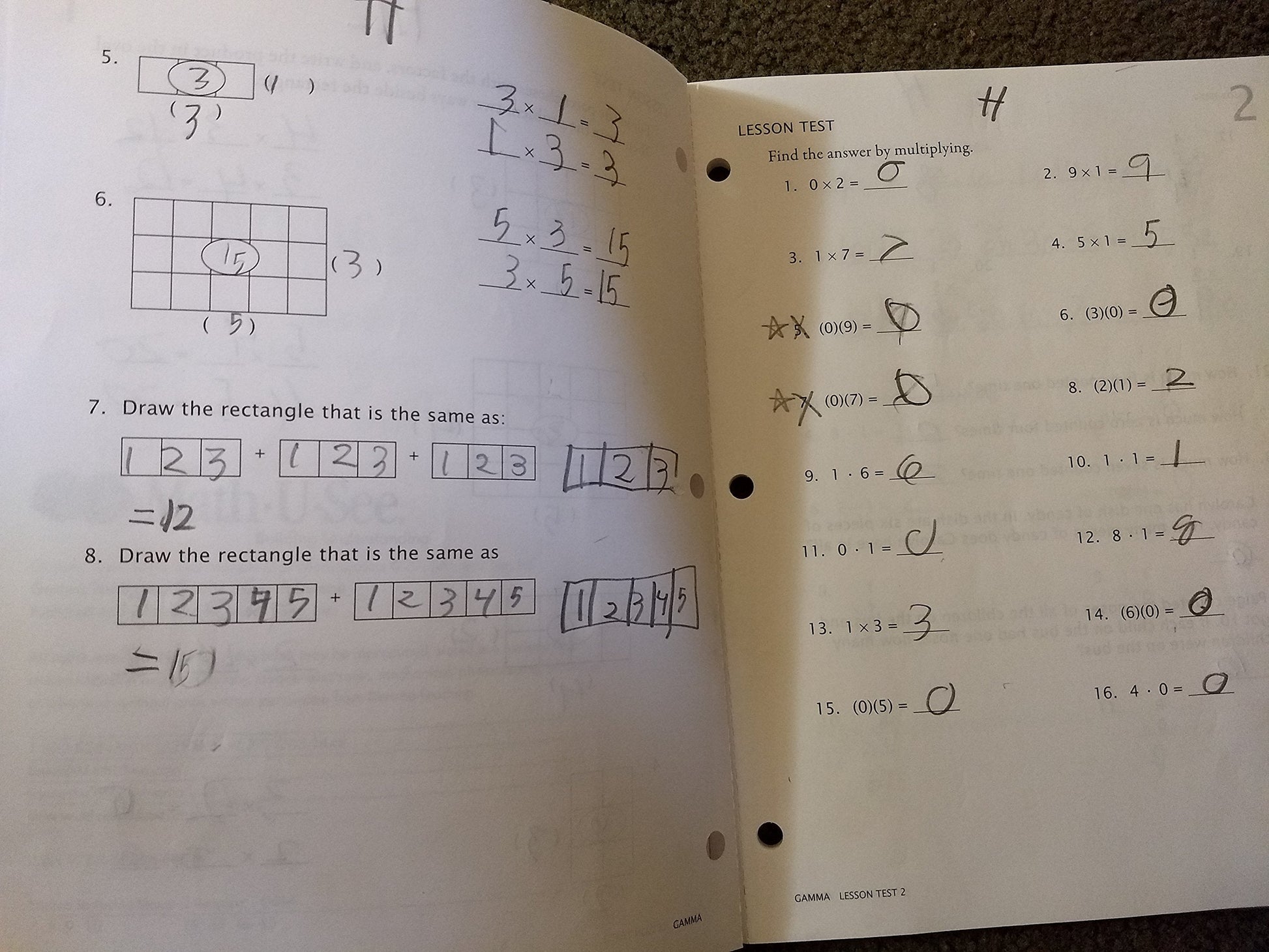 Math-U-See Gamma Test Book used book depot
