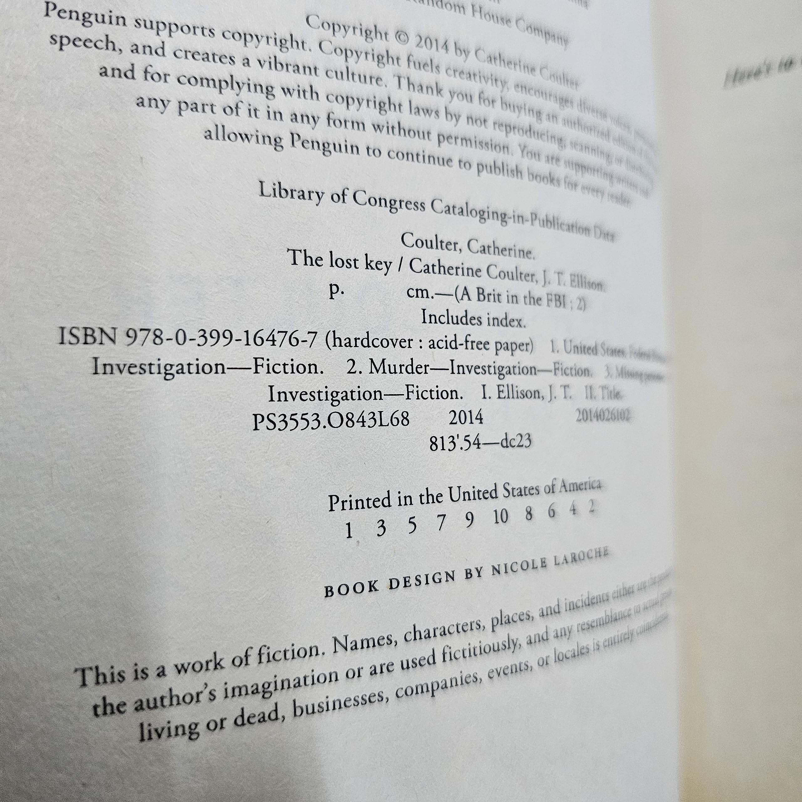 The Lost Key (A Brit in the FBI)
