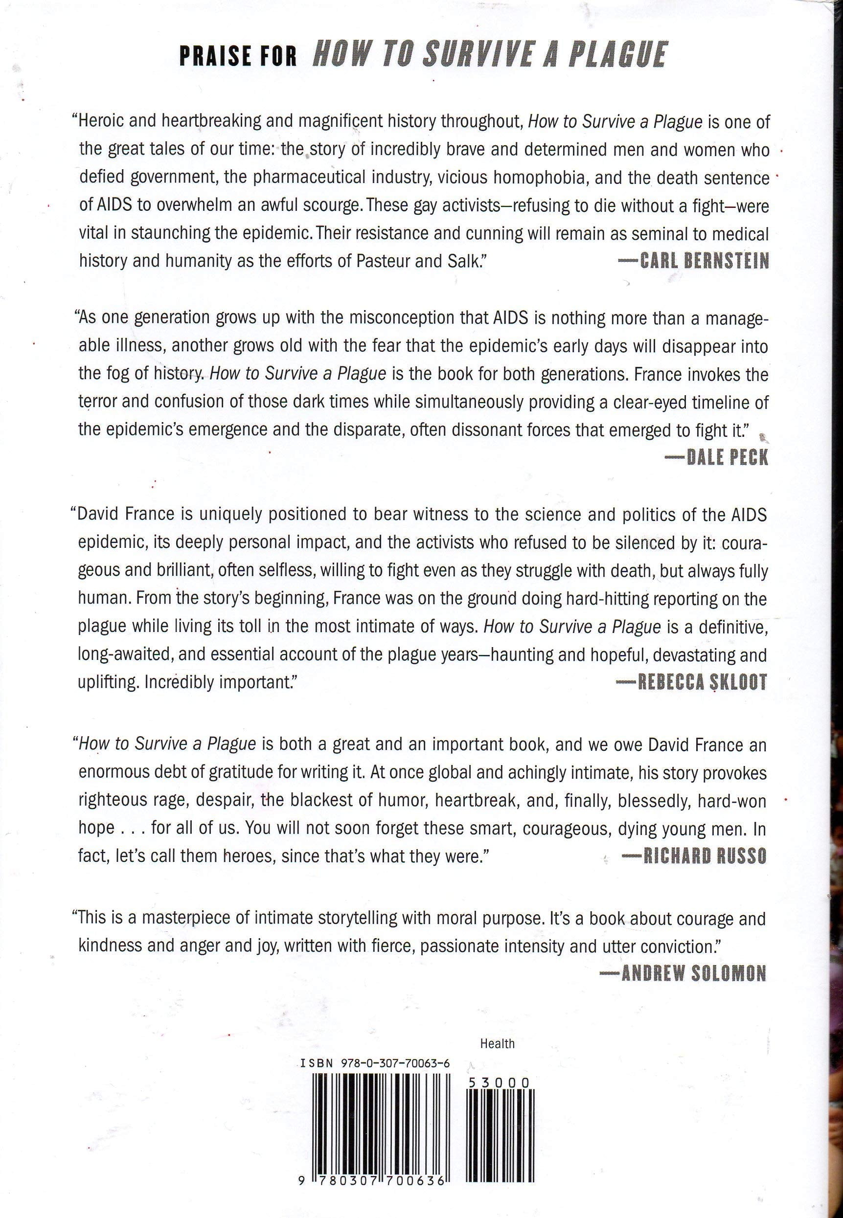 How to Survive a Plague: The Inside Story of How Citizens and Science Tamed AIDS used book depot