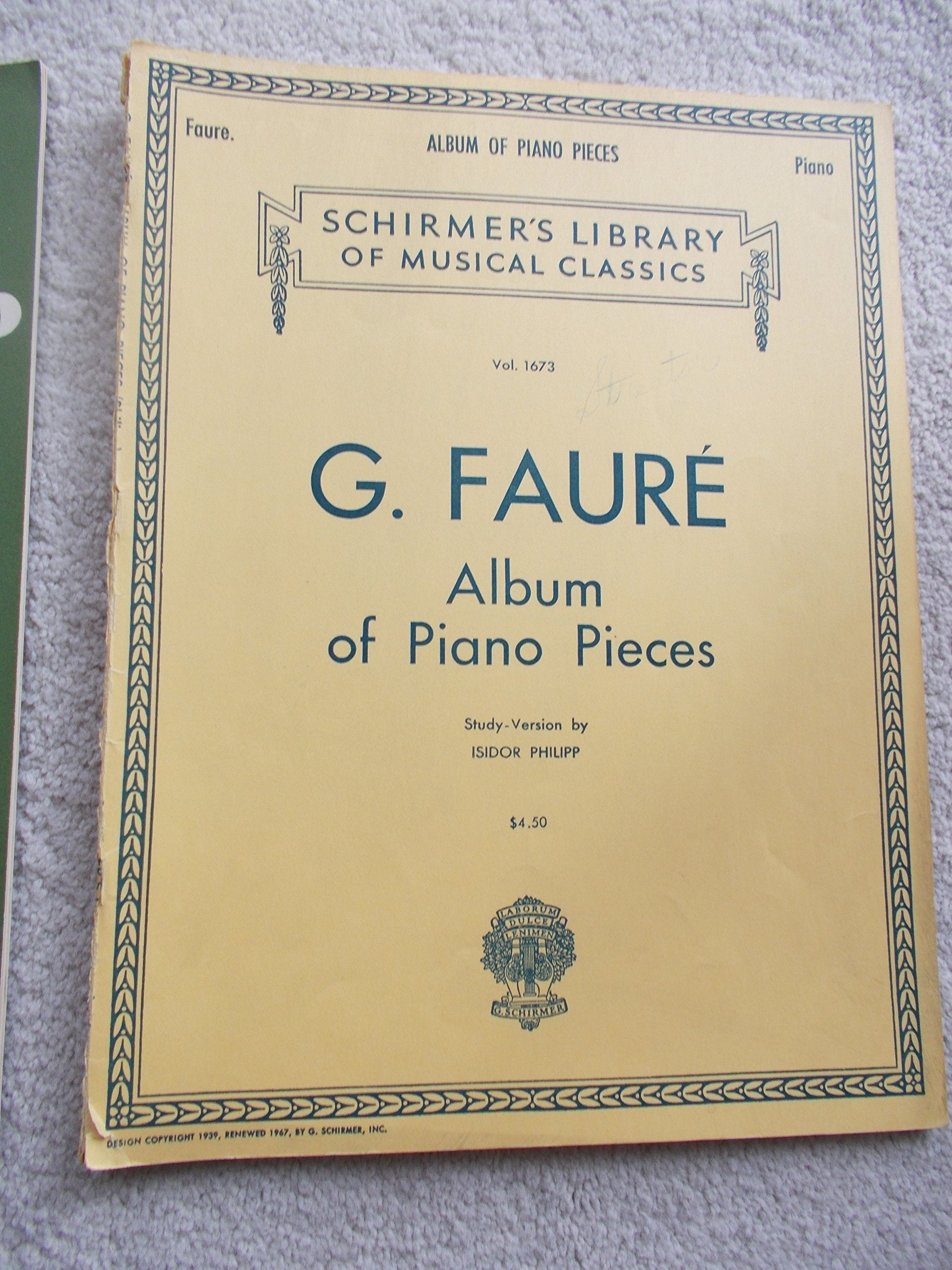 Album of Piano Pieces (Schirmer's Library of Musical Classics, Vol. 1673) used book depot
