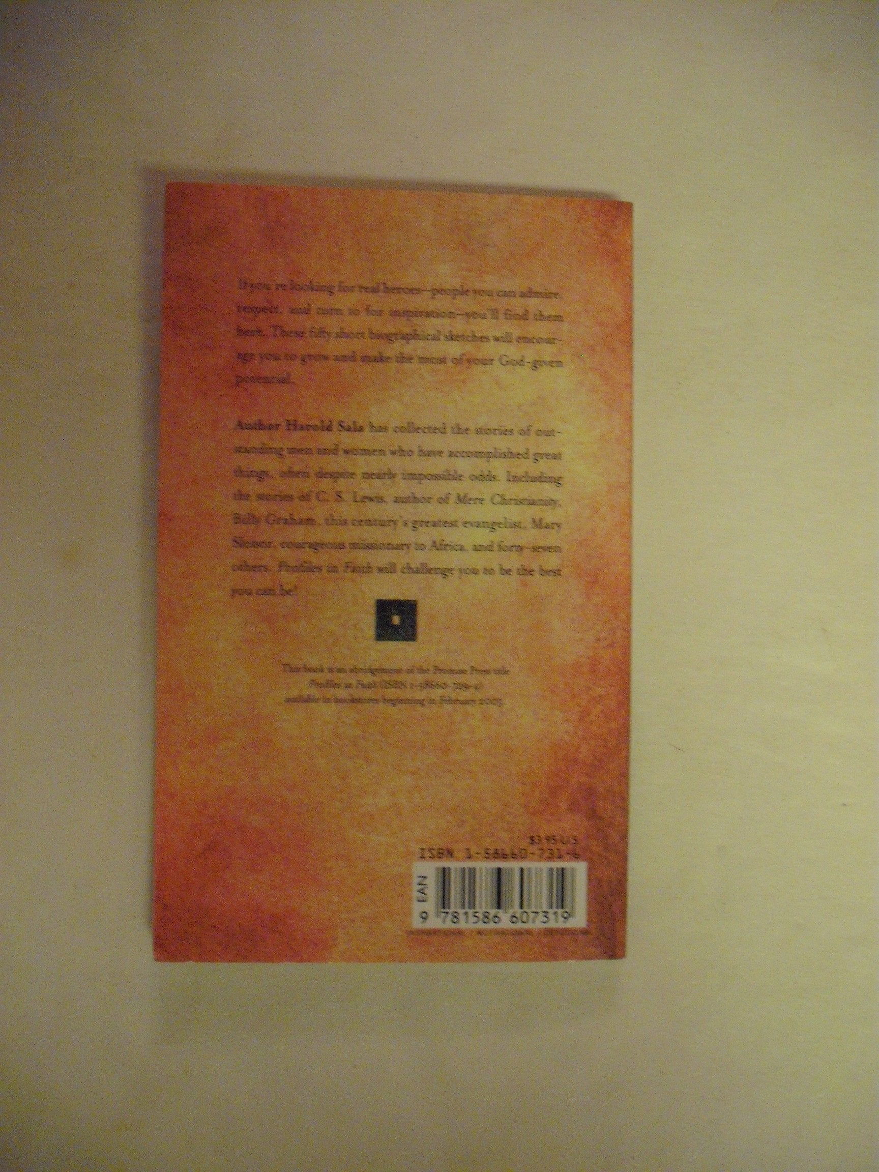 Profiles in Faith: Inspirational Readings Based on Lives of People Who Changed the World (Value Book Ser) used book depot
