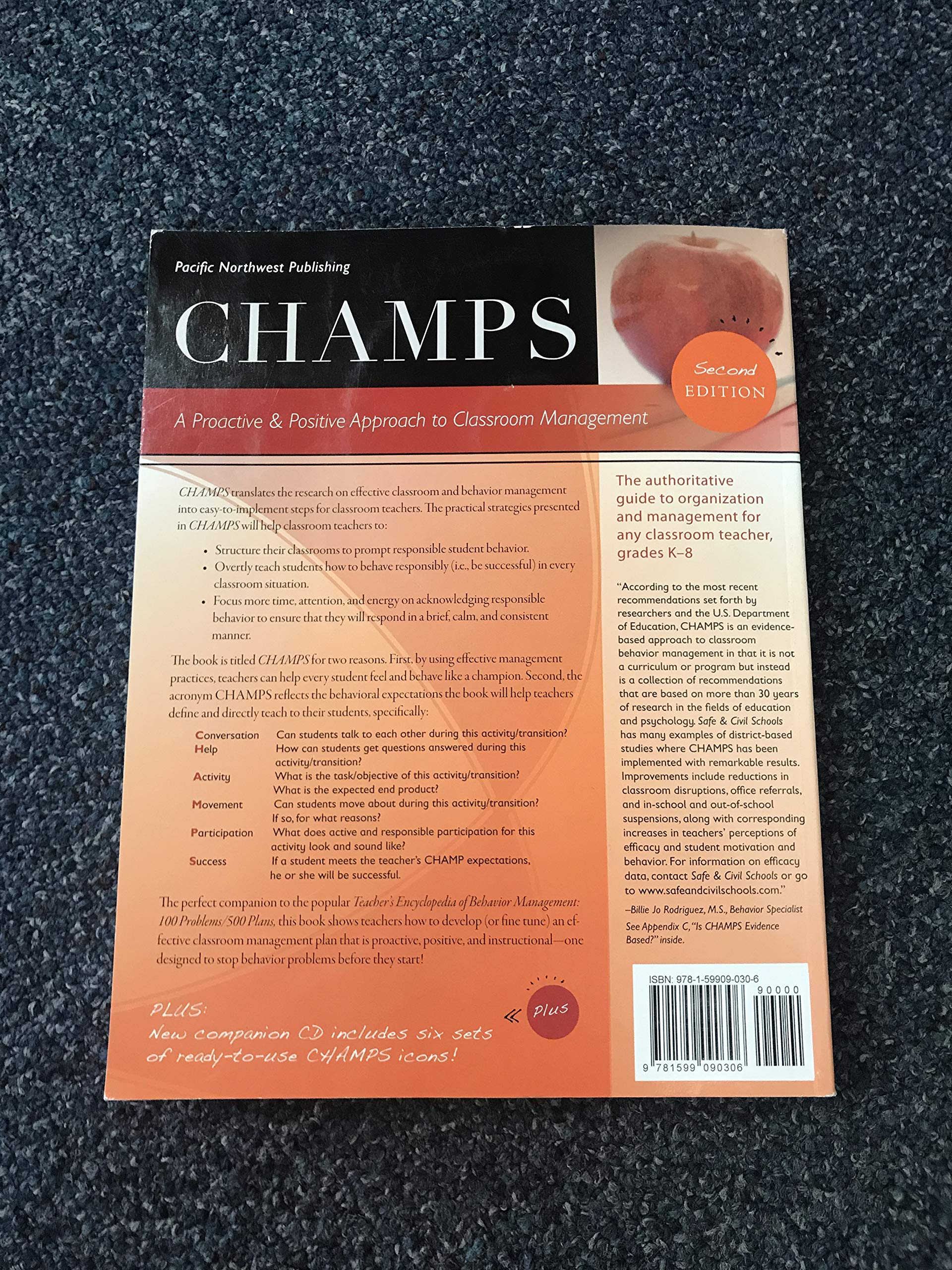 Champs : A Proactive and Positive Approach to Classroom Management used book depot