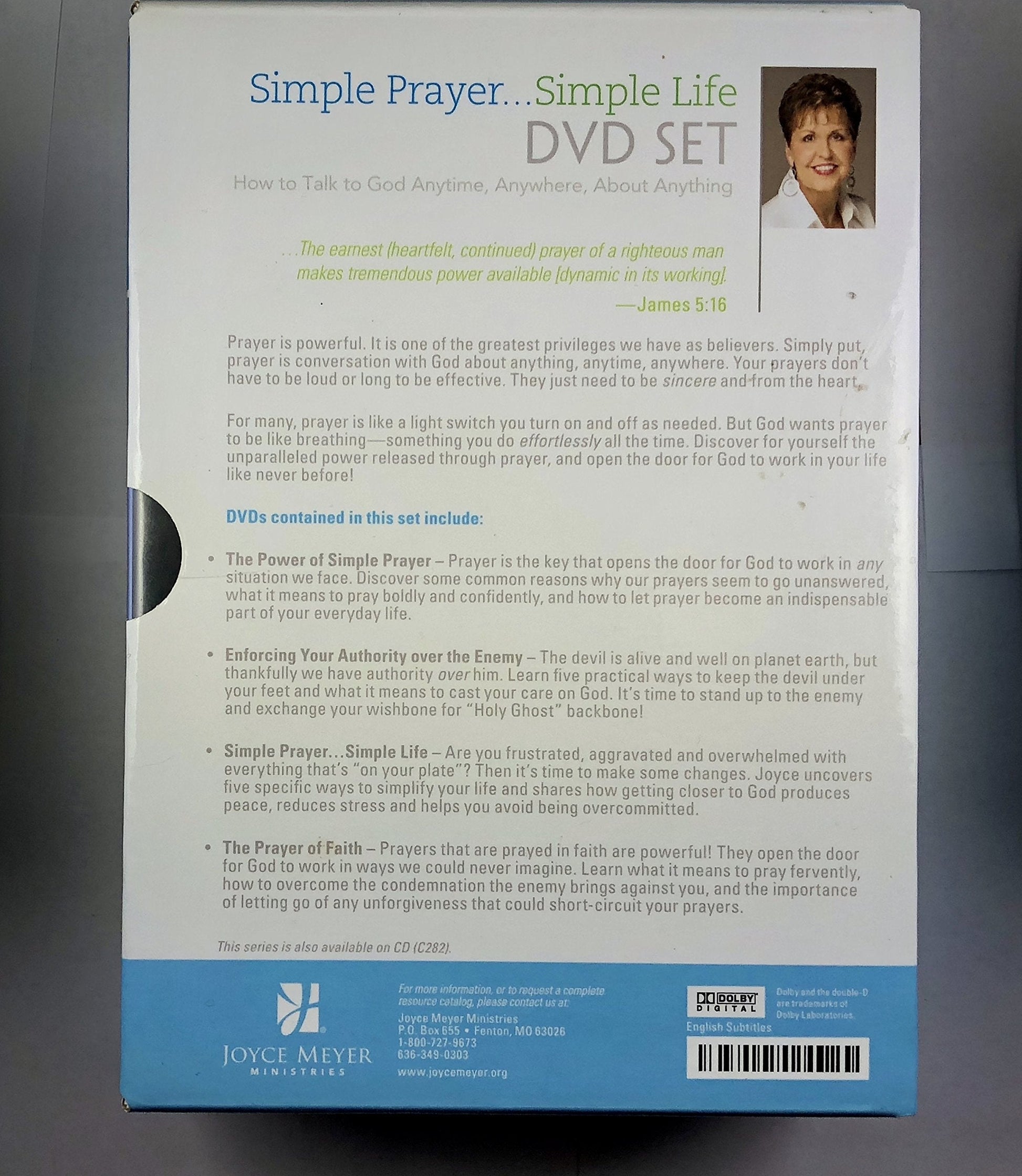 Joyce Meyer Simple Prayer Simple Prayer 4-DVD Set (DVD) used book depot